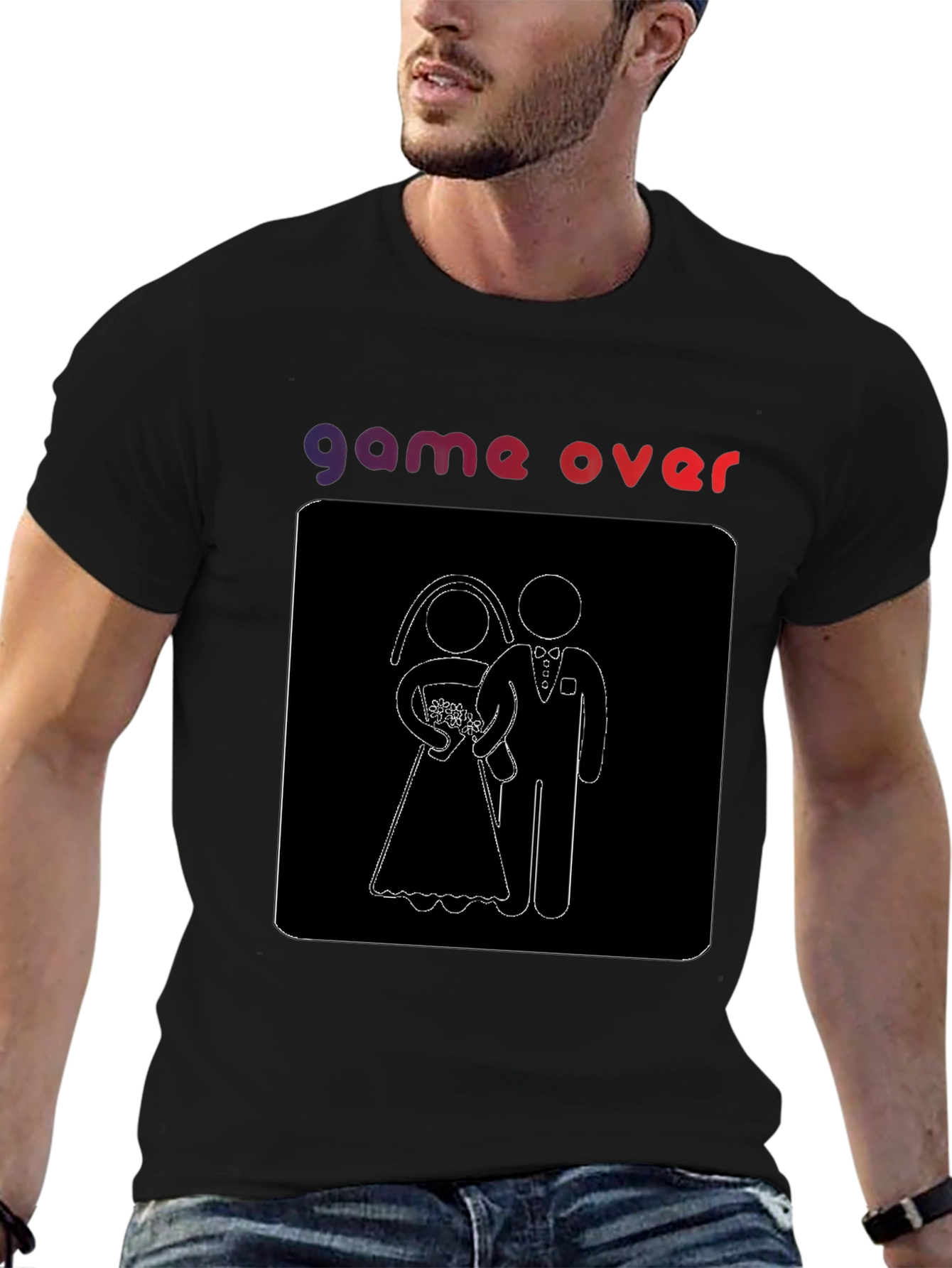 Game Over Wedding T-Shirt - Funny Groom Tee
