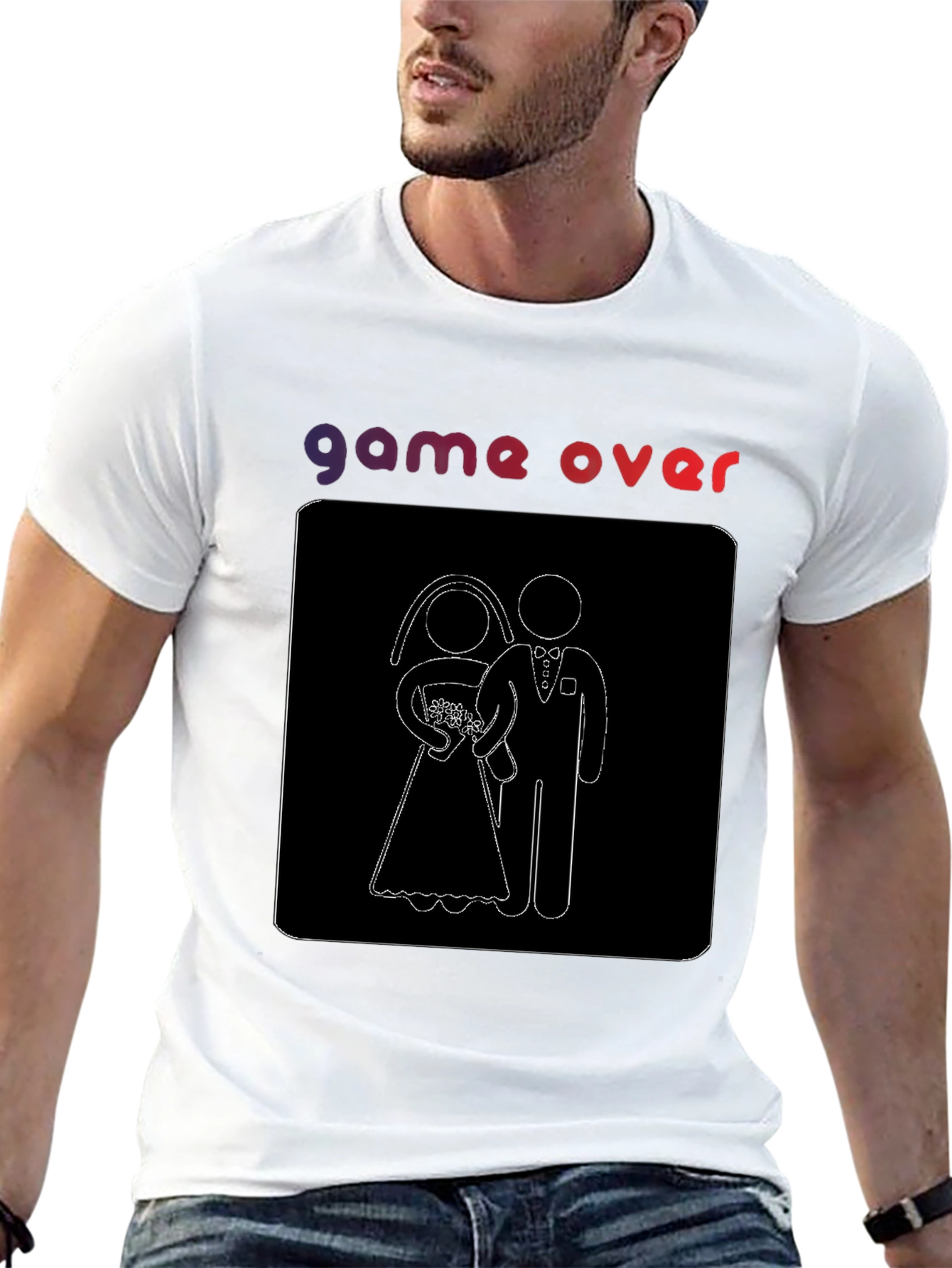 Game Over Wedding T-Shirt - Funny Groom Tee