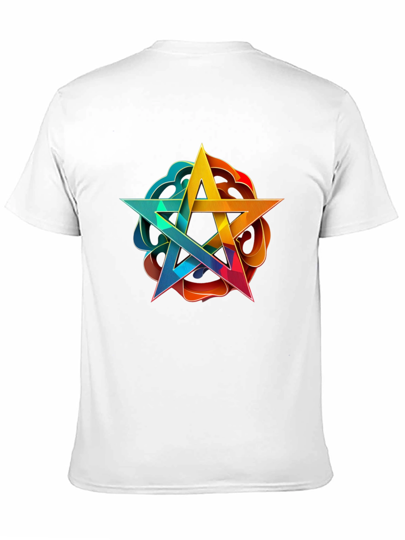Geometric Star Graphic Tee - Stylish Comfort