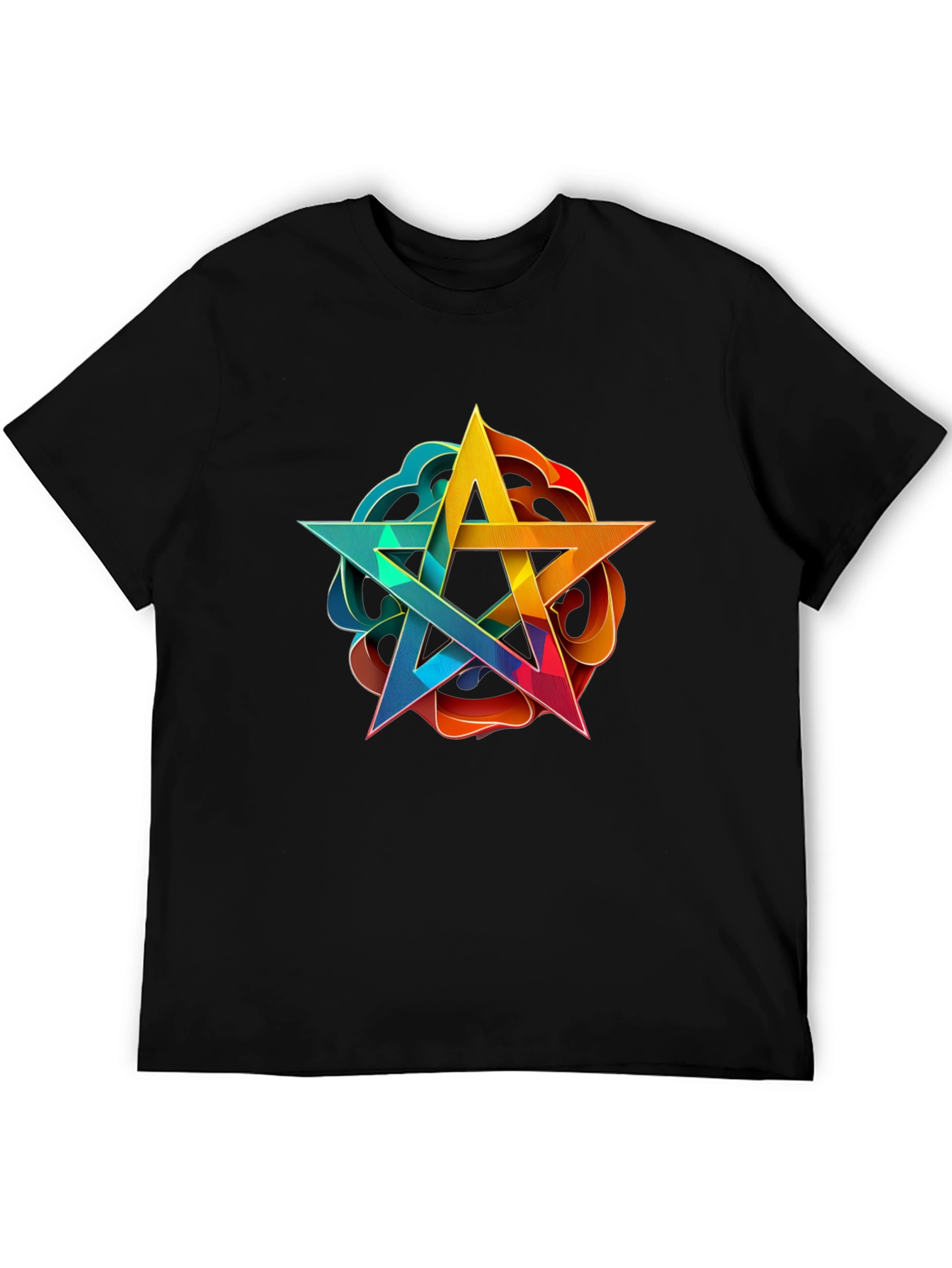 Geometric Star Graphic Tee - Stylish Comfort