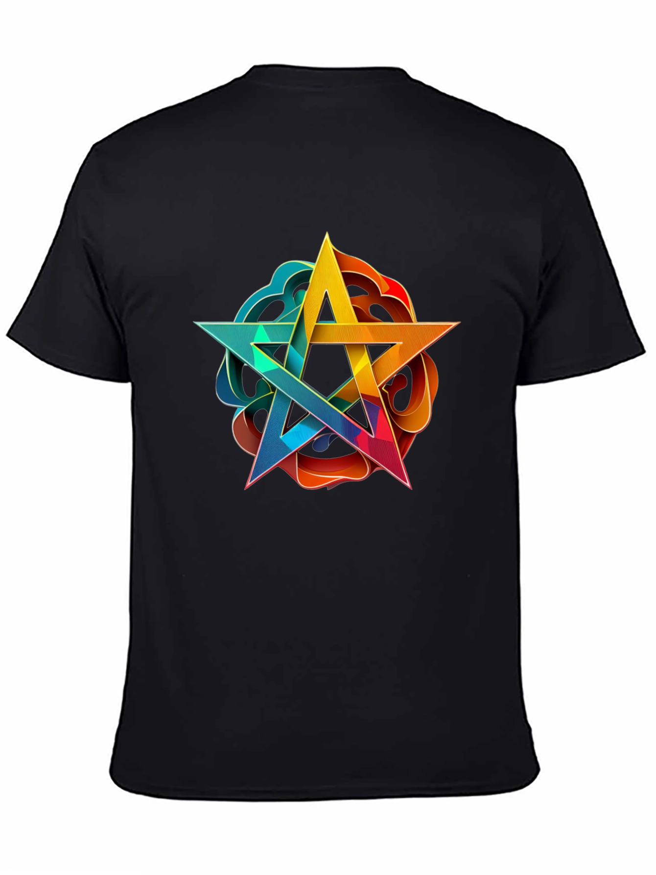 Geometric Star Graphic Tee - Stylish Comfort