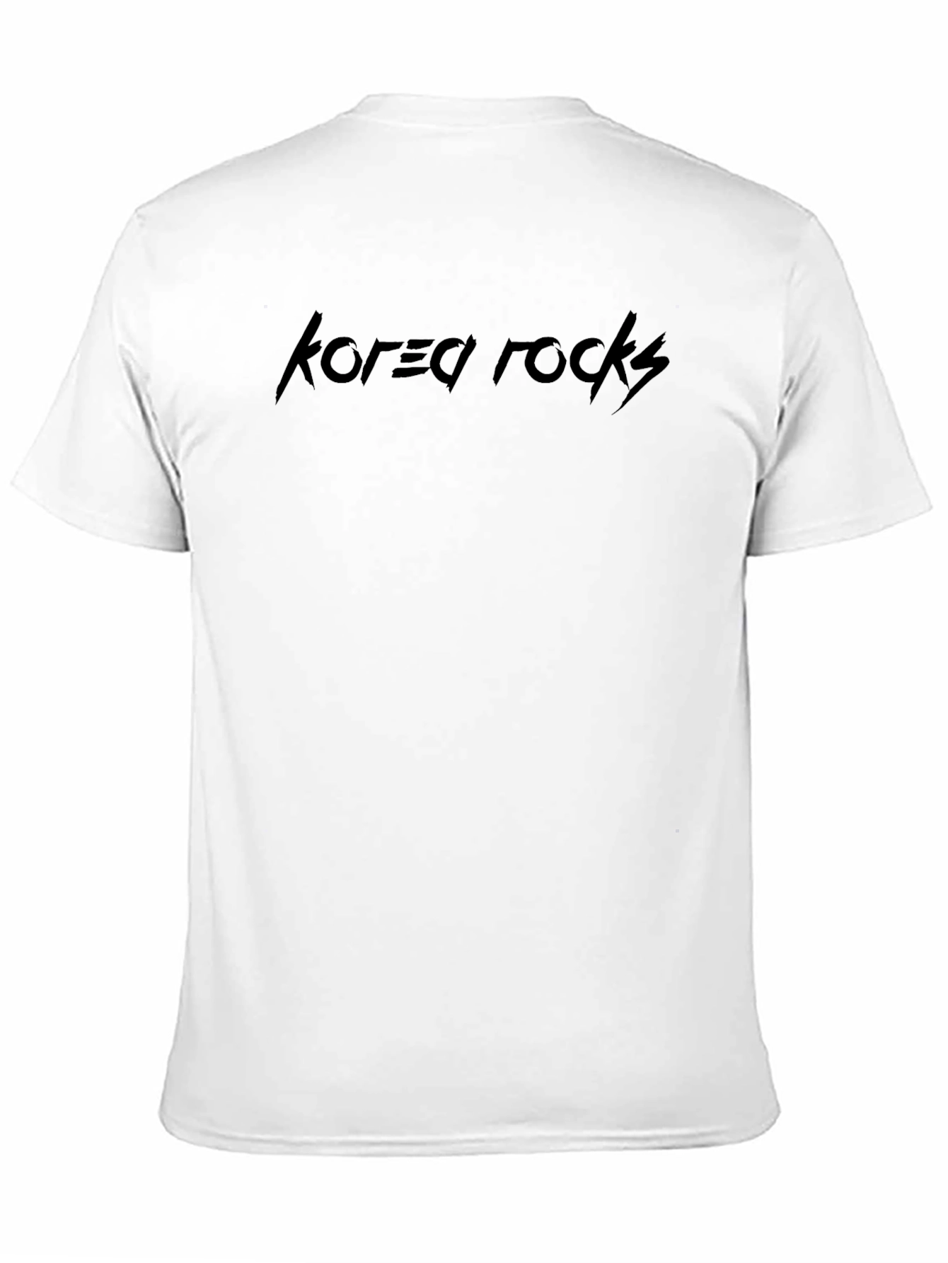 Korea Rocks Black Graphic T-Shirt