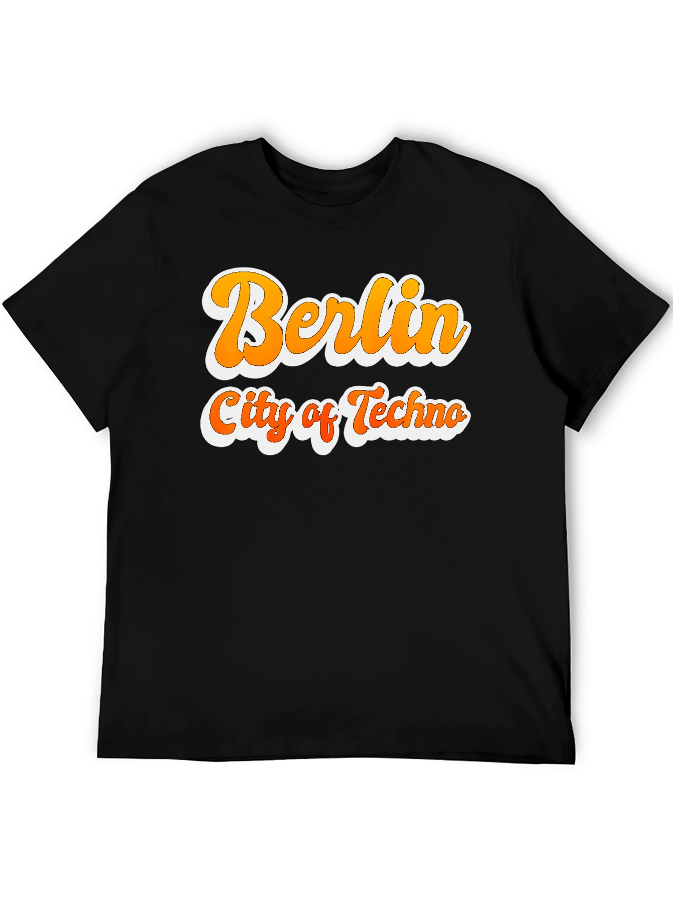 Berlin City of Techno Graphic T-Shirt - Black