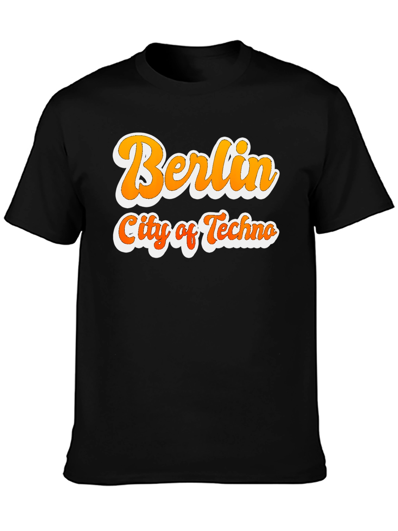 Berlin City of Techno Graphic T-Shirt - Black