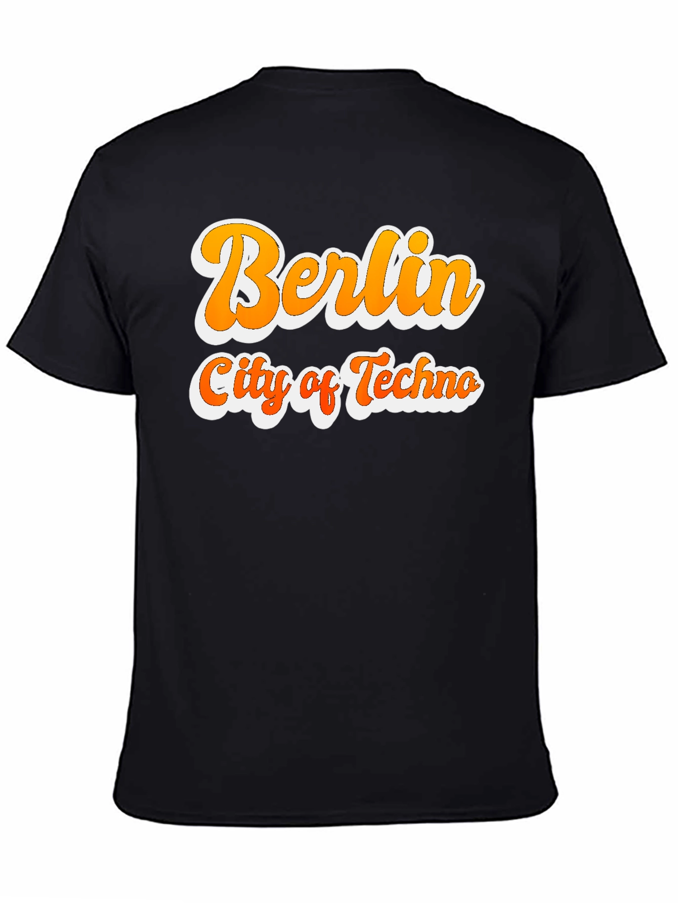Berlin City of Techno Graphic T-Shirt - Black
