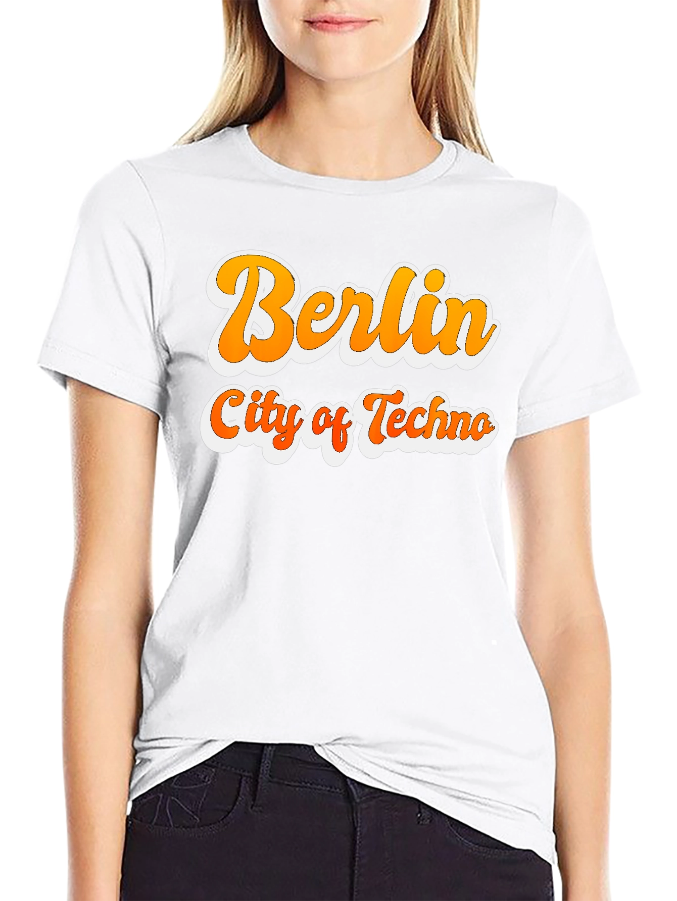 Berlin City of Techno Graphic T-Shirt - Black