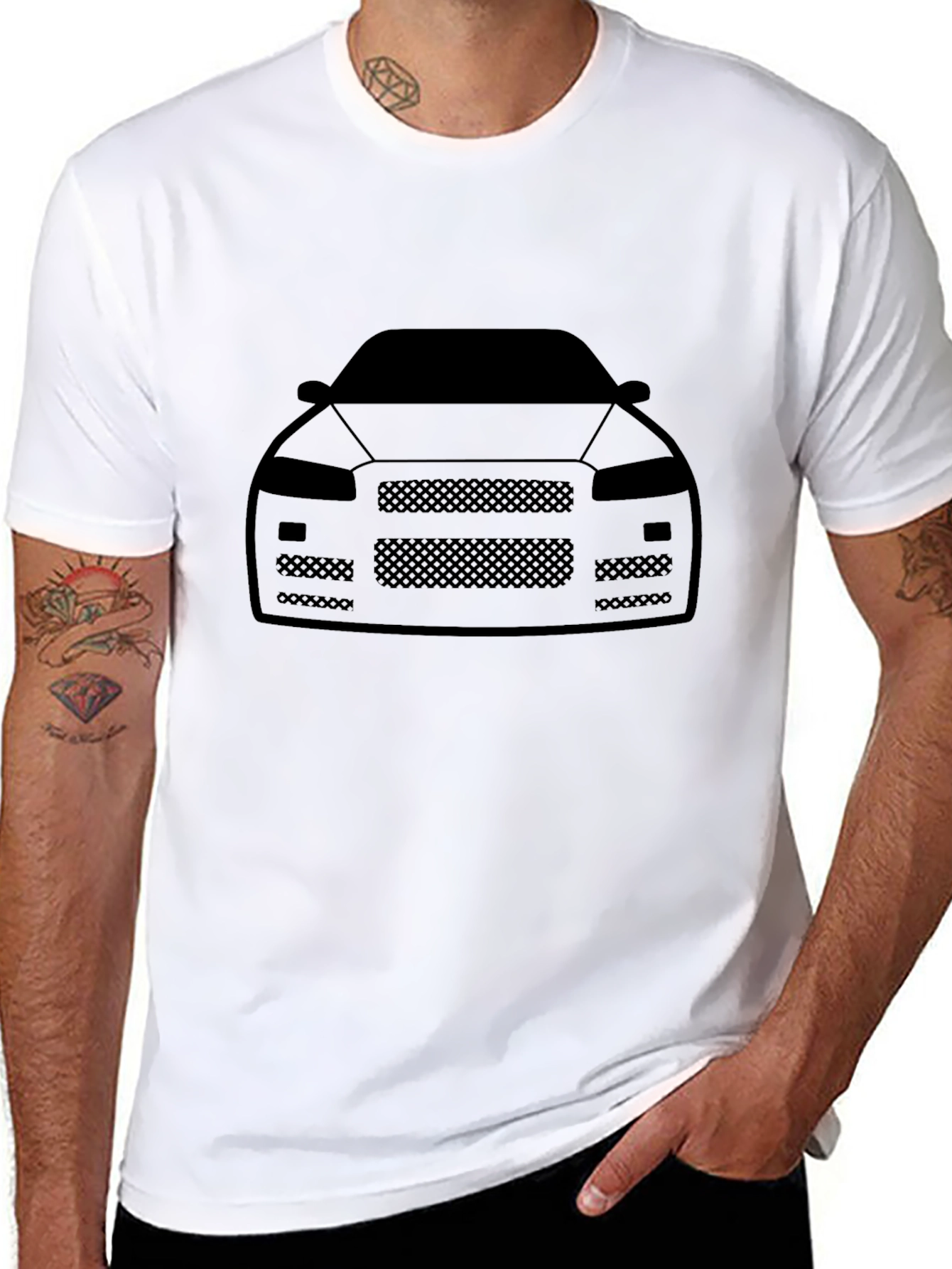 Nissan Skyline R34 Front View Graphic Tee