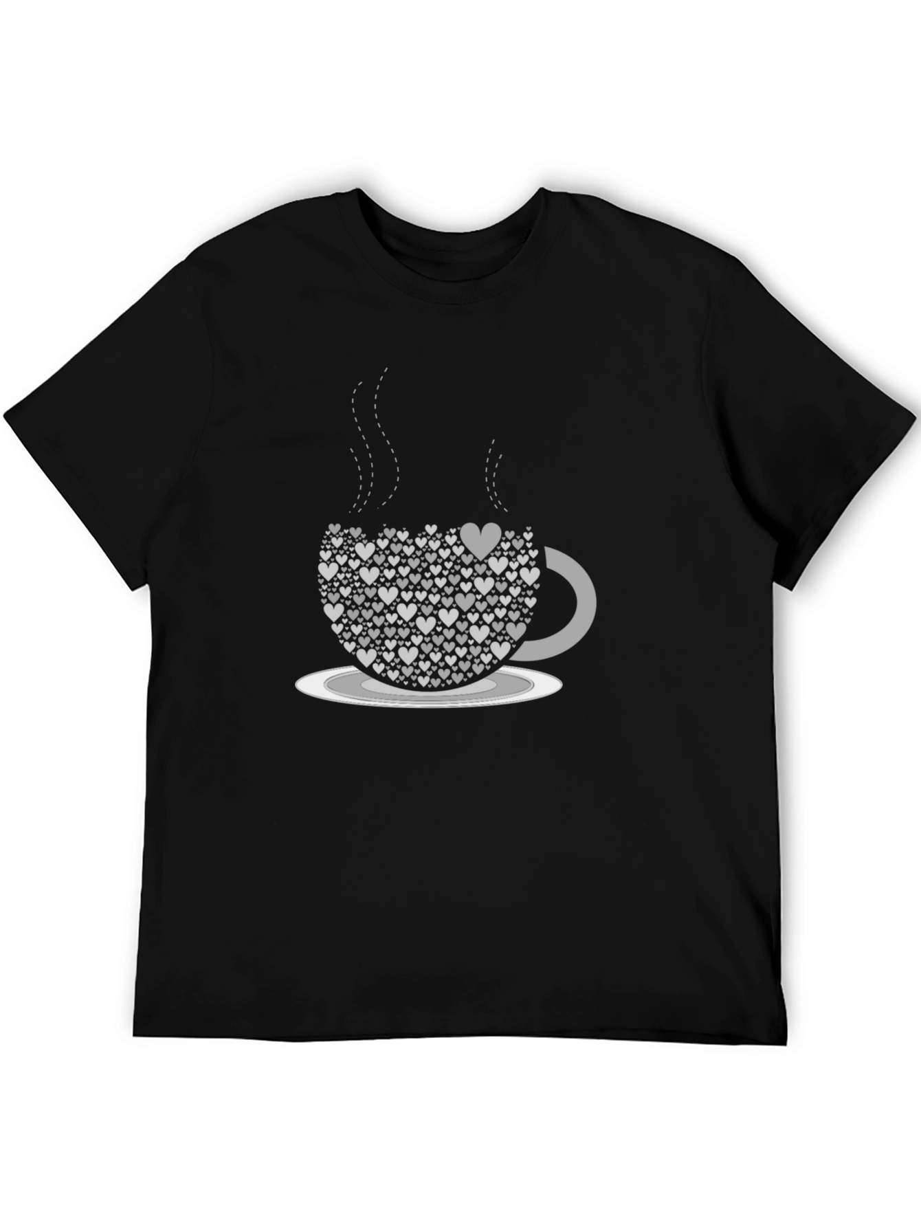 Heart Coffee Cup Tee - Love Brew