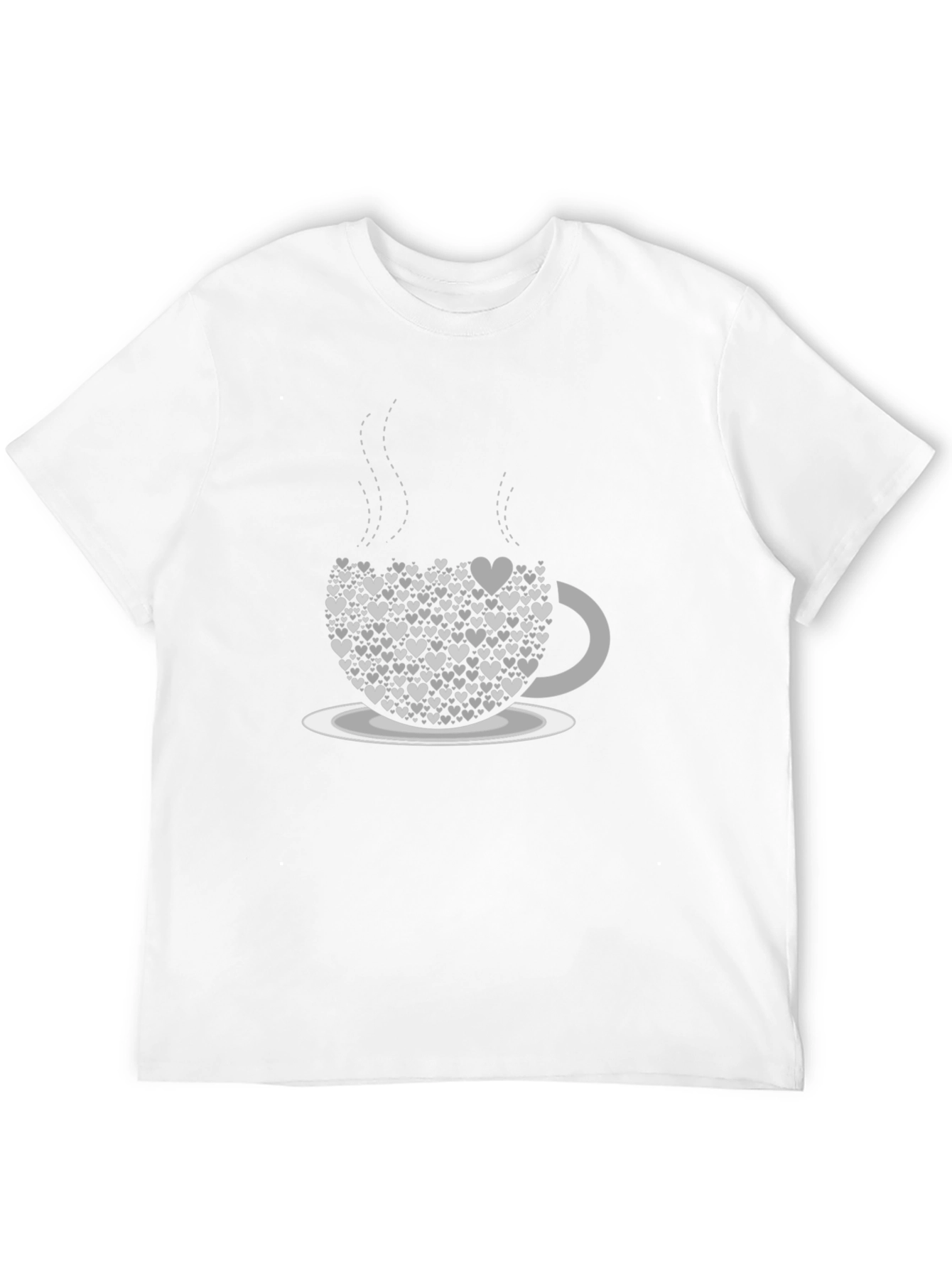 Heart Coffee Cup Tee - Love Brew