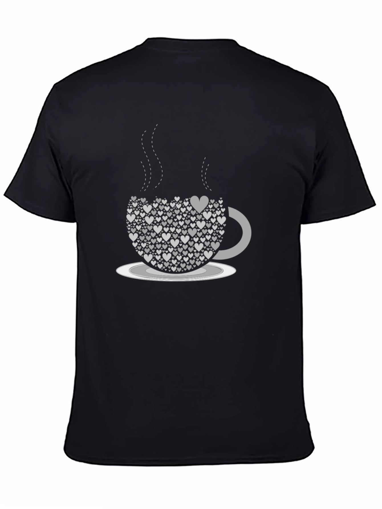 Heart Coffee Cup Tee - Love Brew