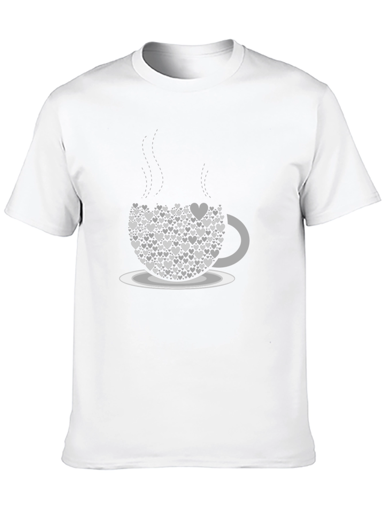 Heart Coffee Cup Tee - Love Brew