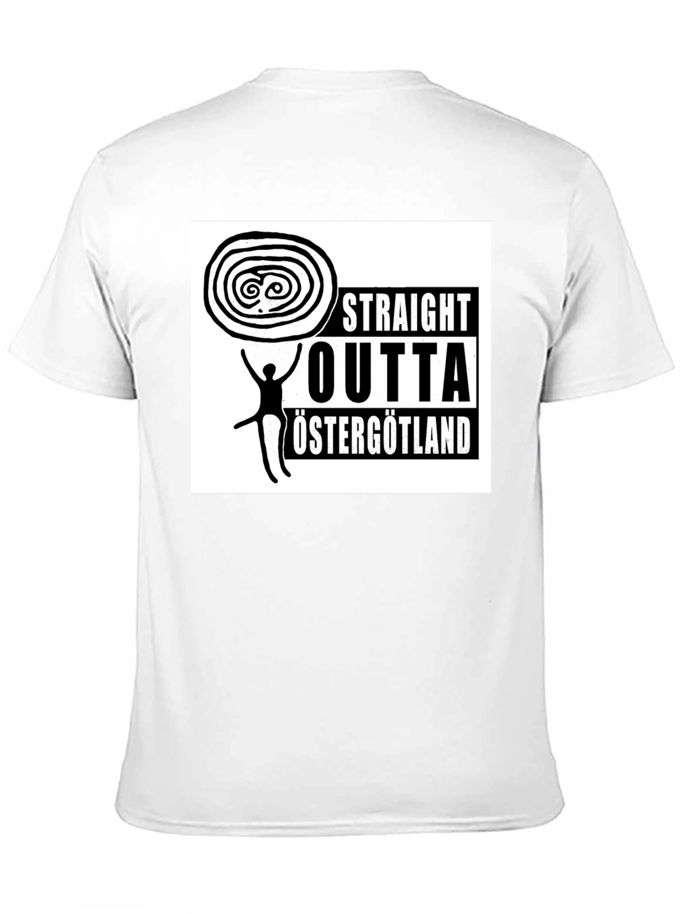 Straight Outta Östergötland Black T-Shirt