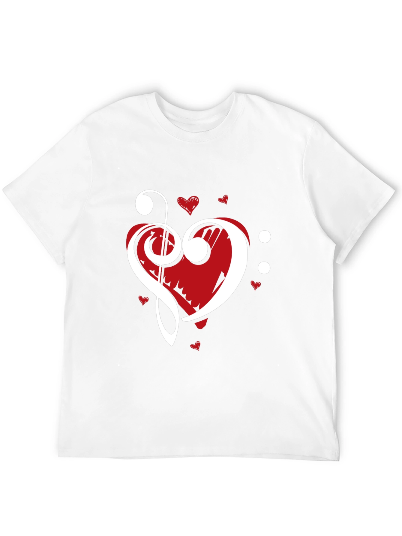 Music Heart Graphic Tee - Black