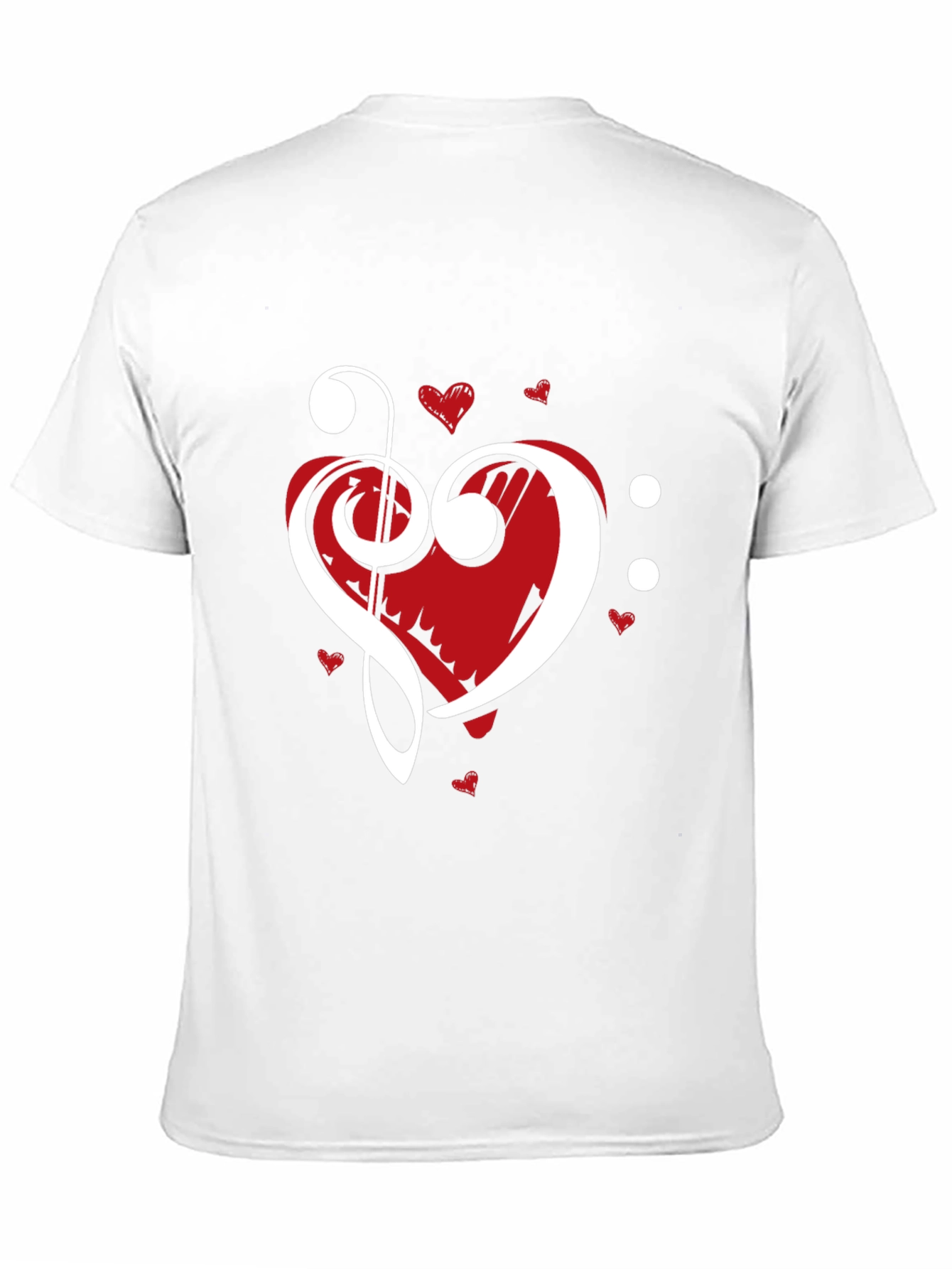 Music Heart Graphic Tee - Black