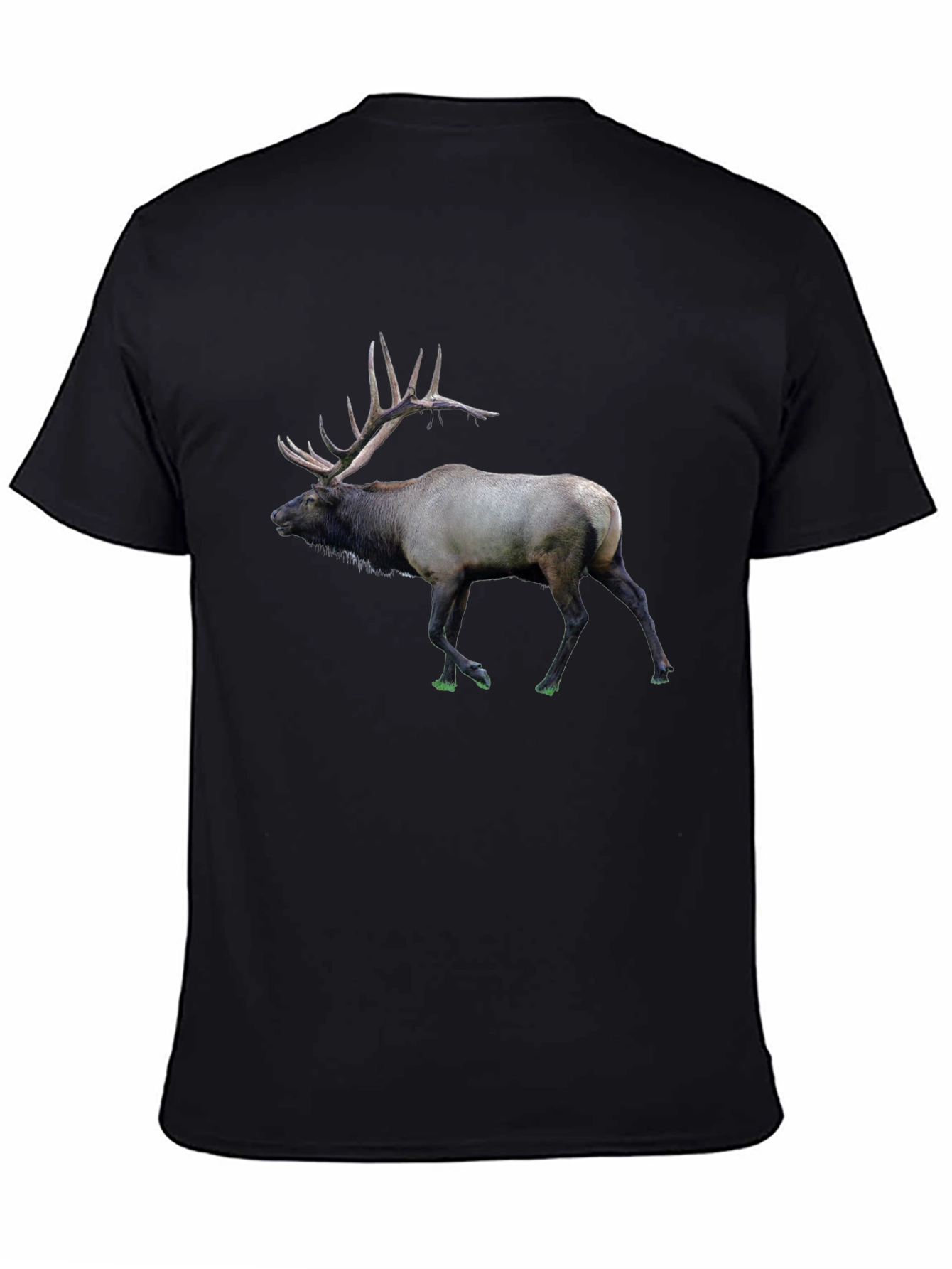 Elk Graphic Print T-Shirt