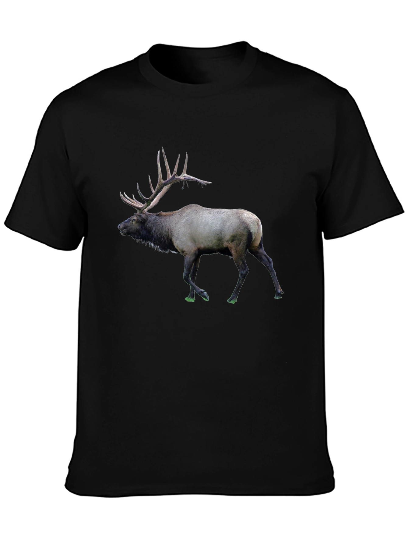 Elk Graphic Print T-Shirt