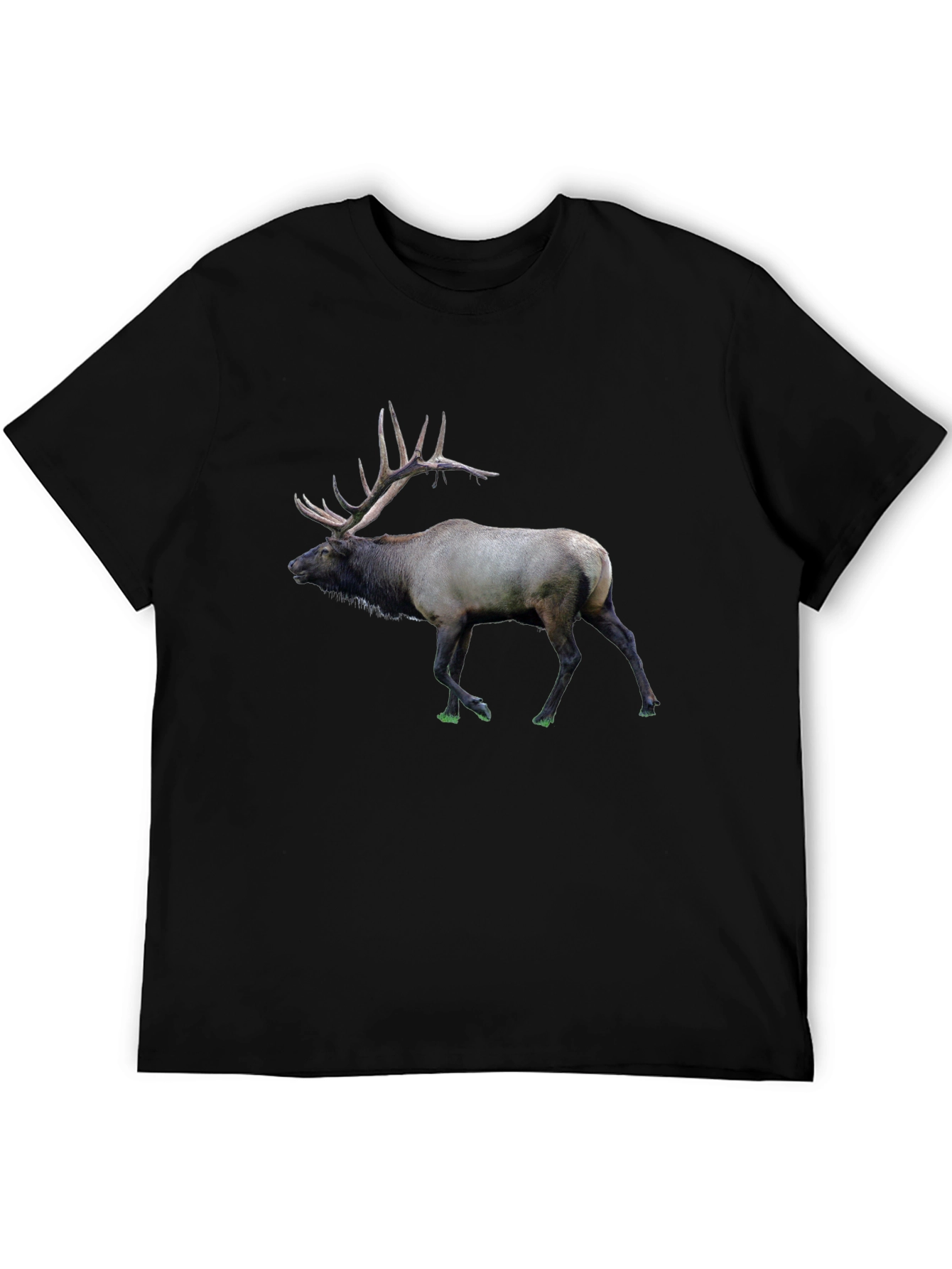 Elk Graphic Print T-Shirt