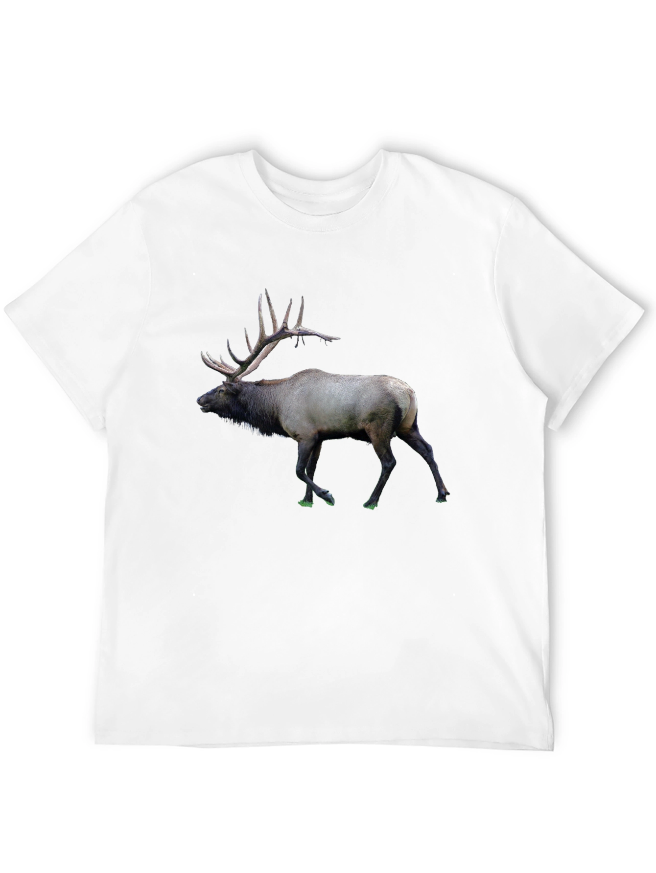 Elk Graphic Print T-Shirt