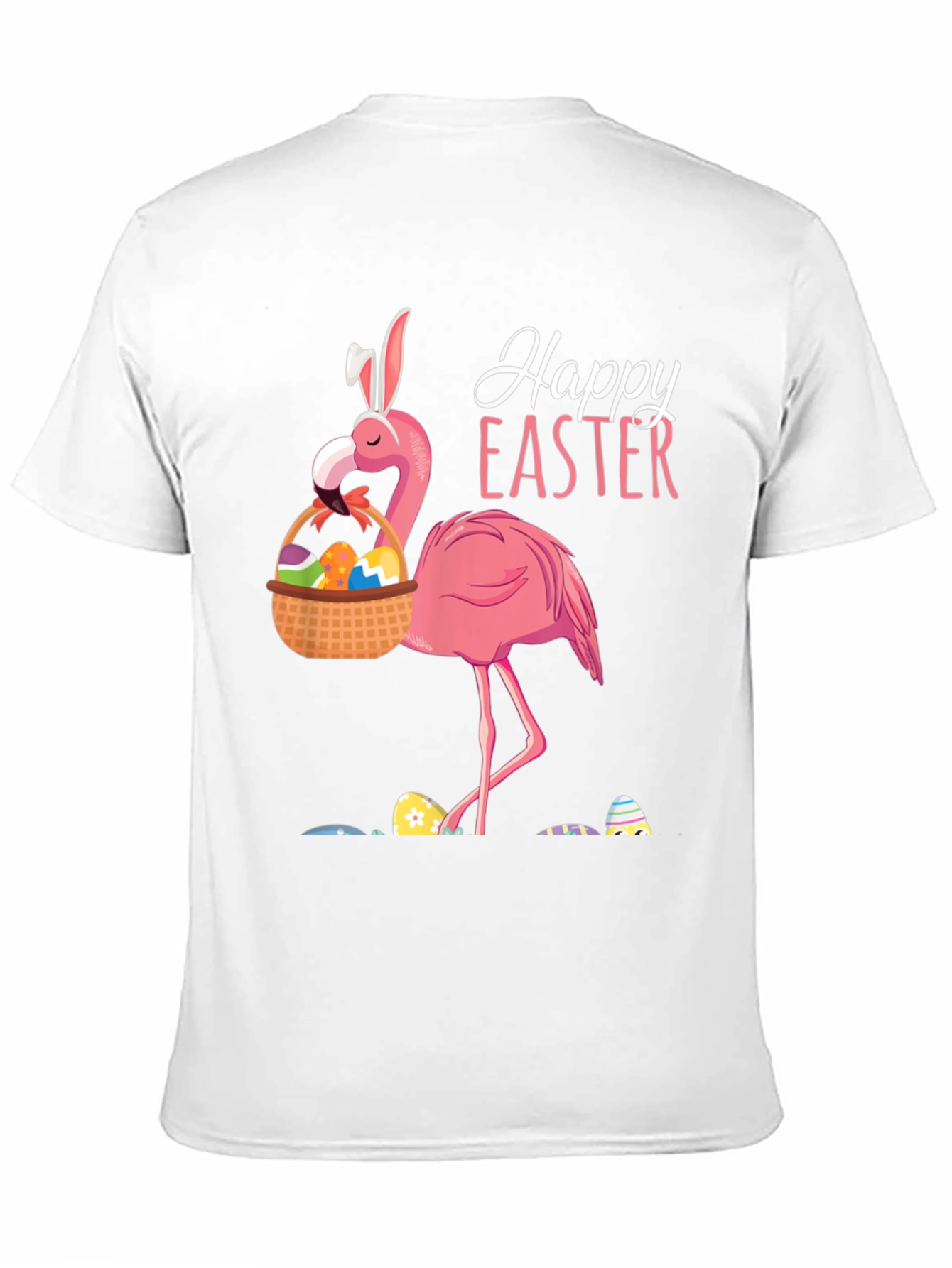 Easter Flamingo T-Shirt - Black