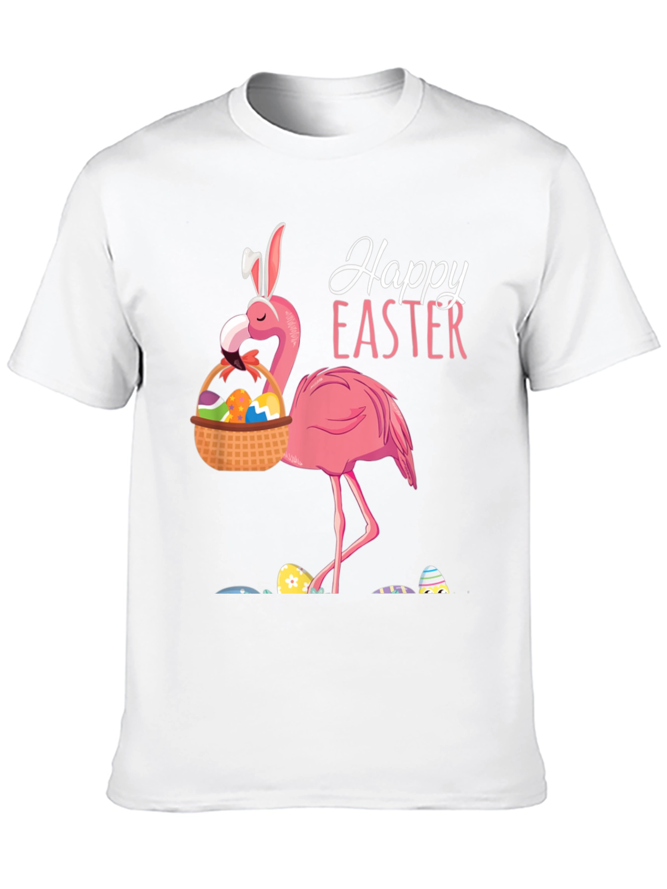 Easter Flamingo T-Shirt - Black