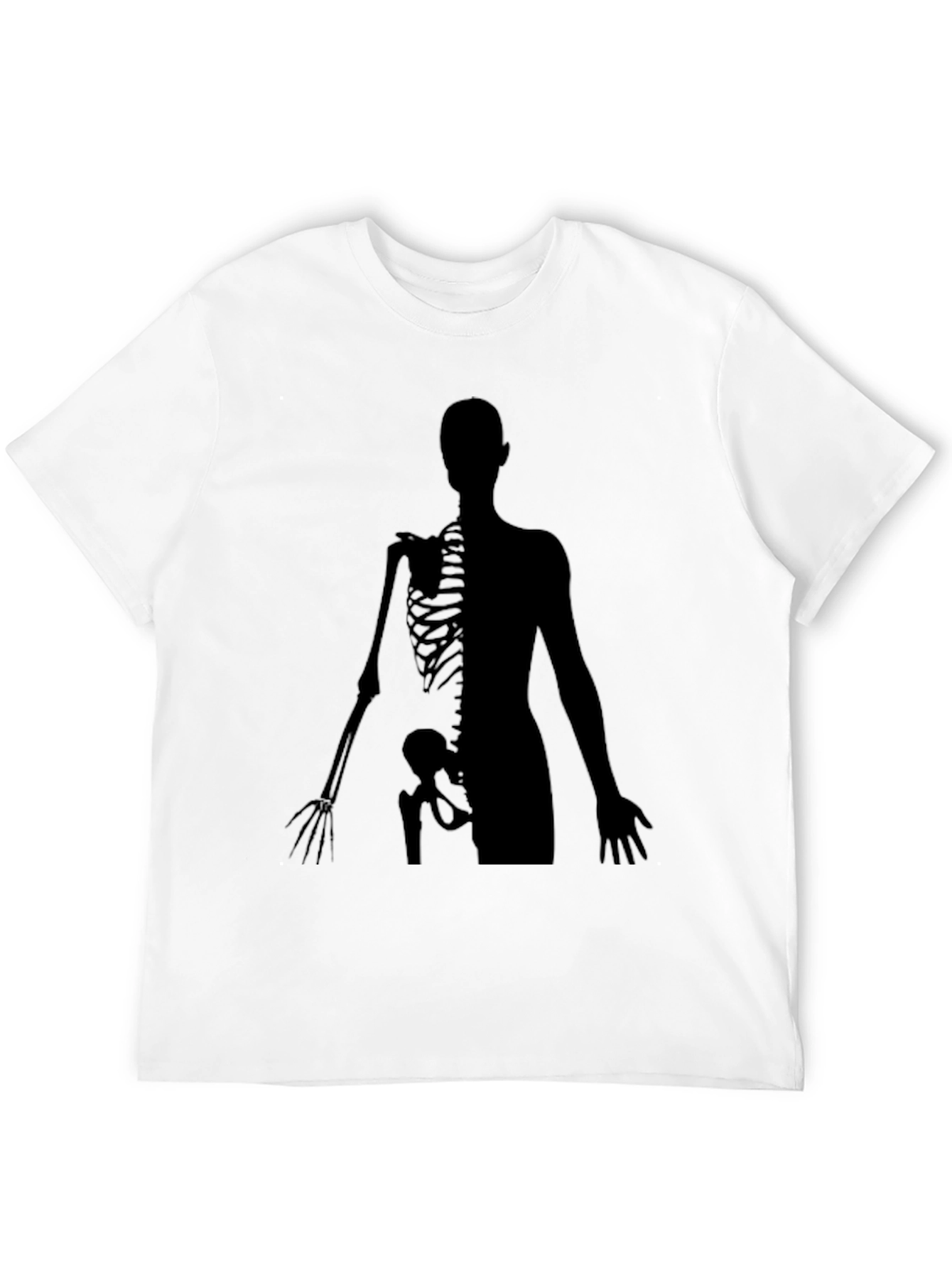 Anatomy Skeleton Print Crew Neck T-Shirt