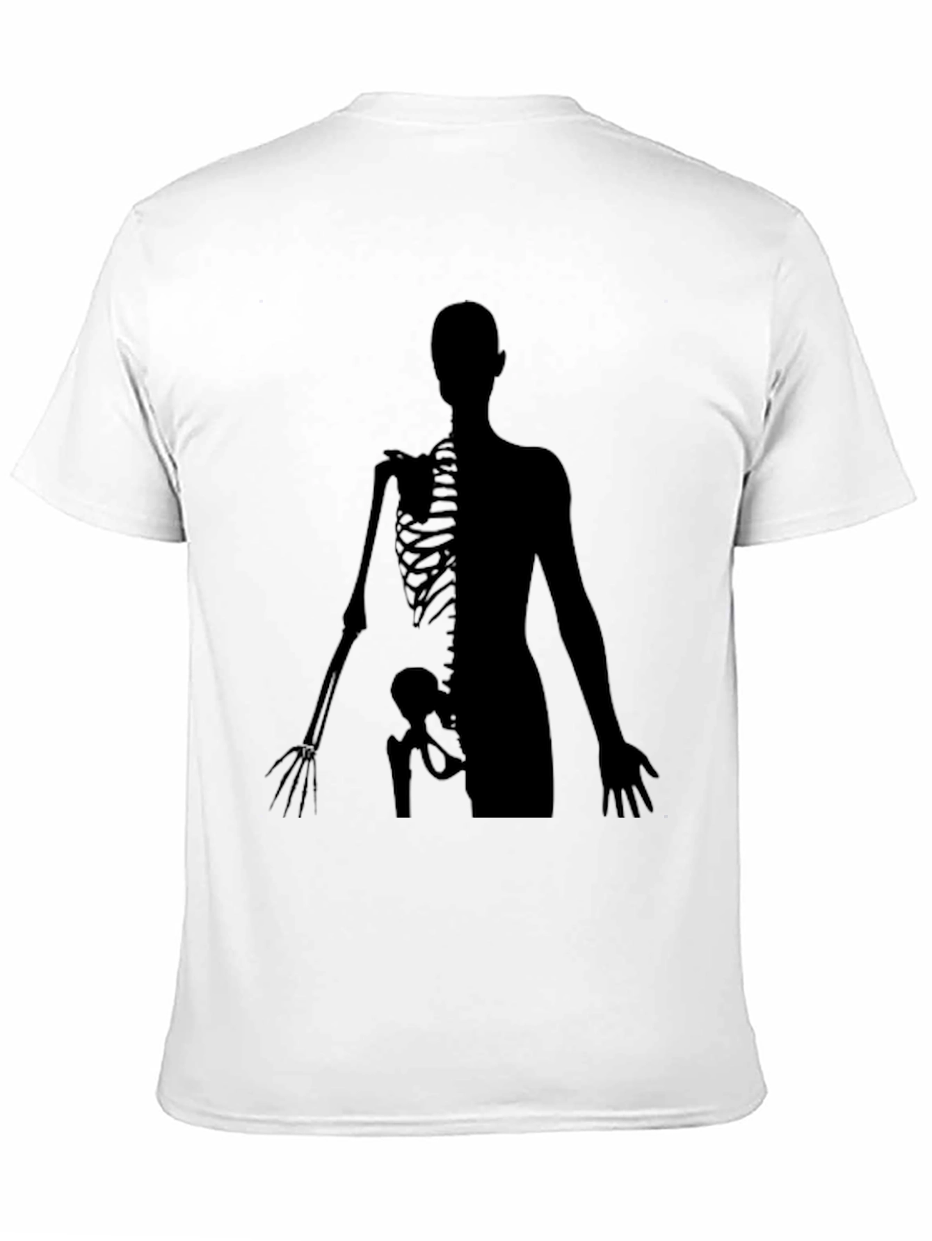 Anatomy Skeleton Print Crew Neck T-Shirt