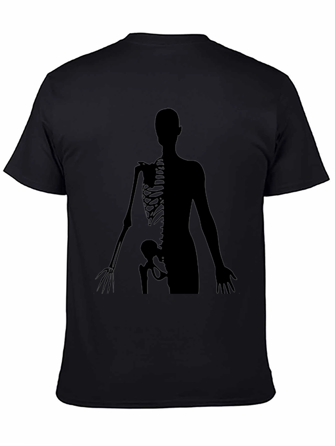 Anatomy Skeleton Print Crew Neck T-Shirt