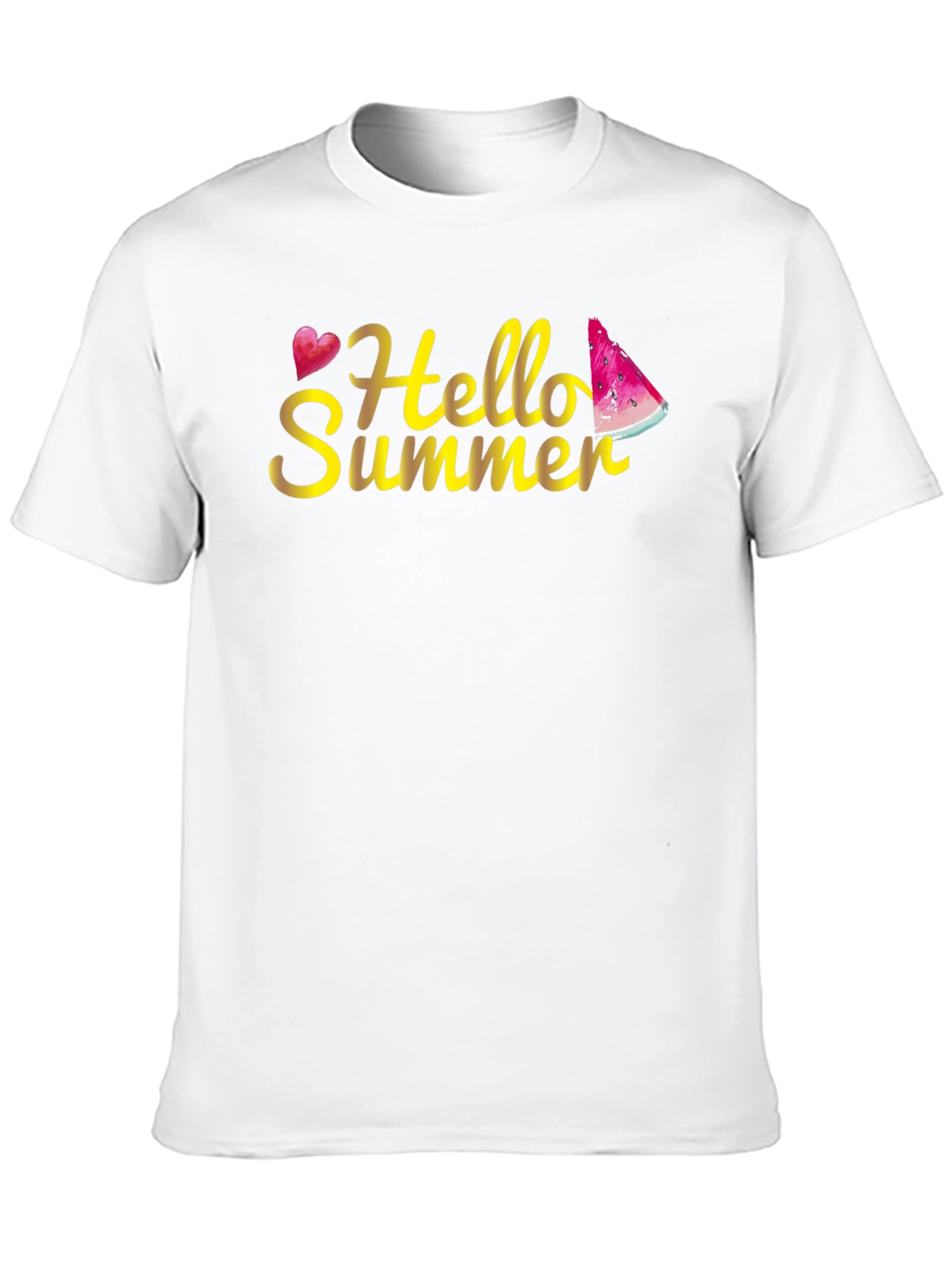 Hello Summer Black T-Shirt