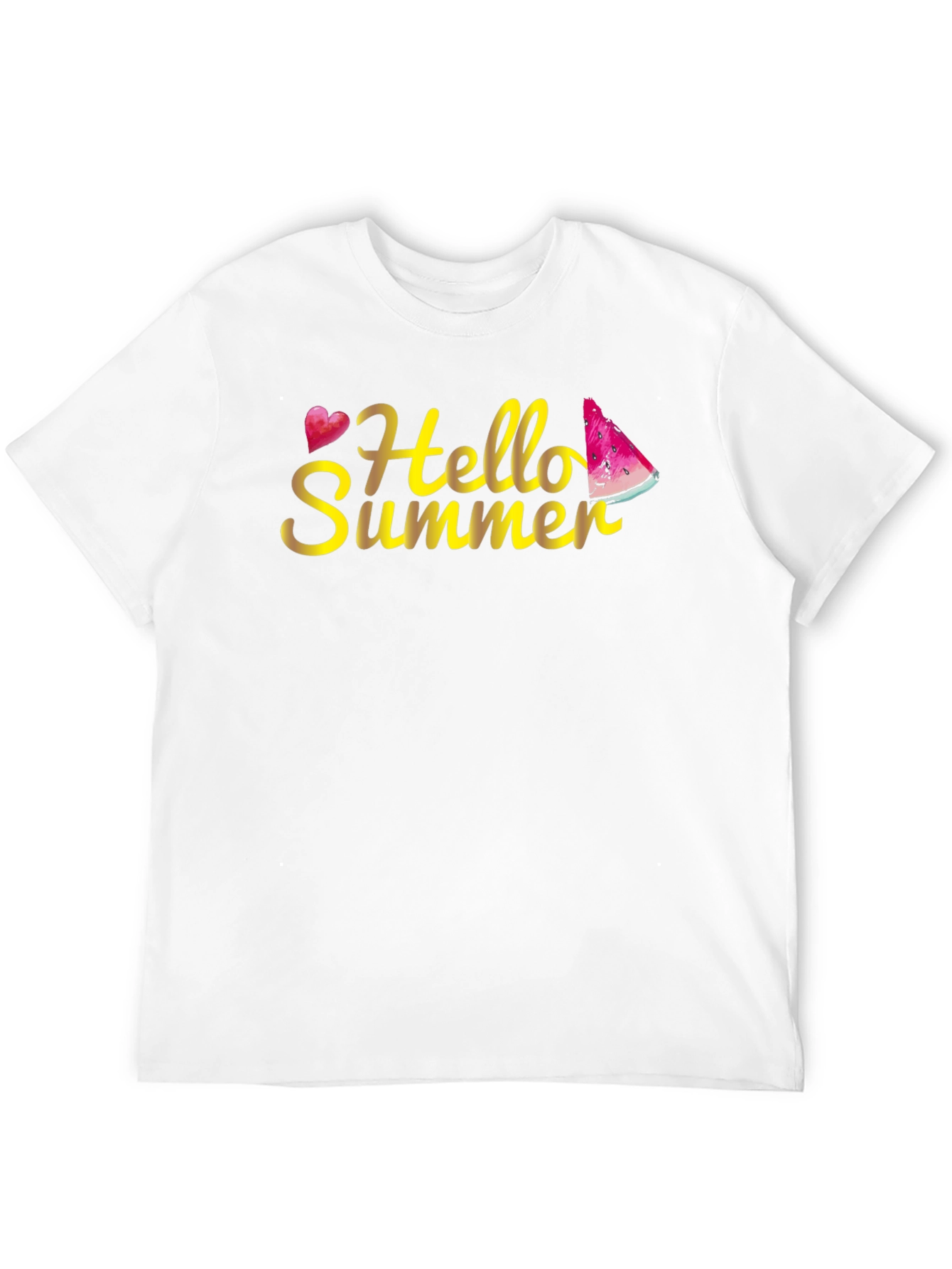 Hello Summer Black T-Shirt