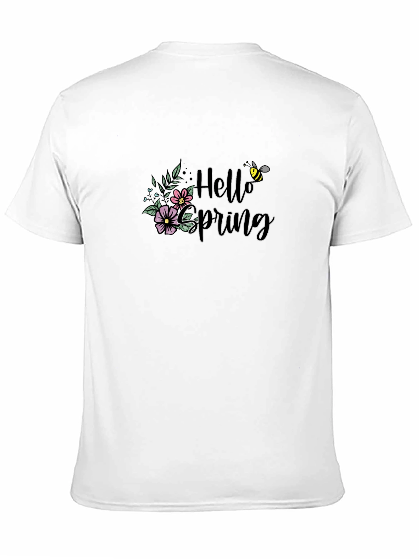 Hello Spring Floral Graphic T-Shirt