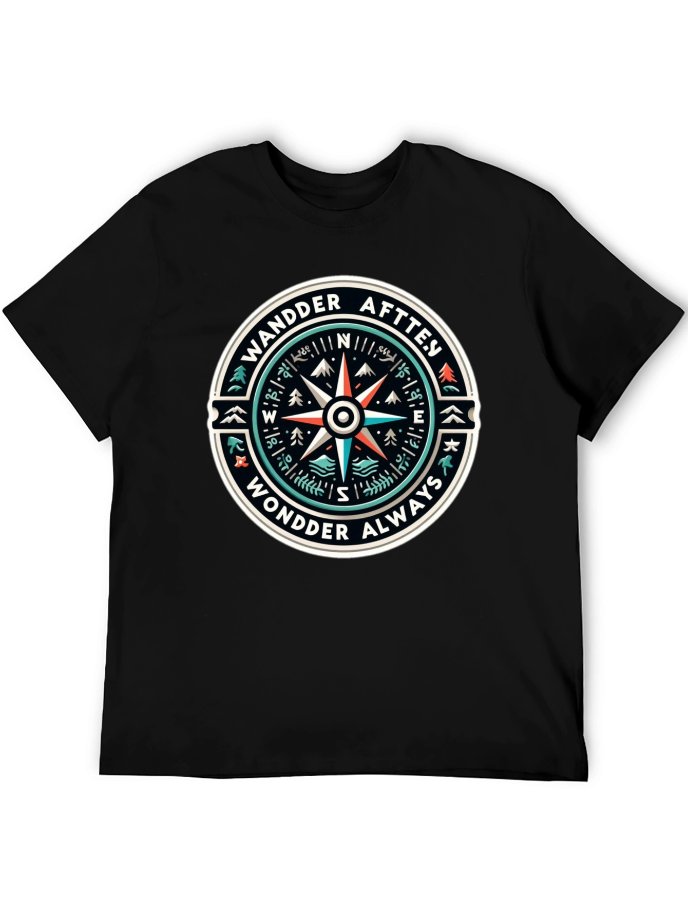 Wander Always Compass Graphic T-Shirt