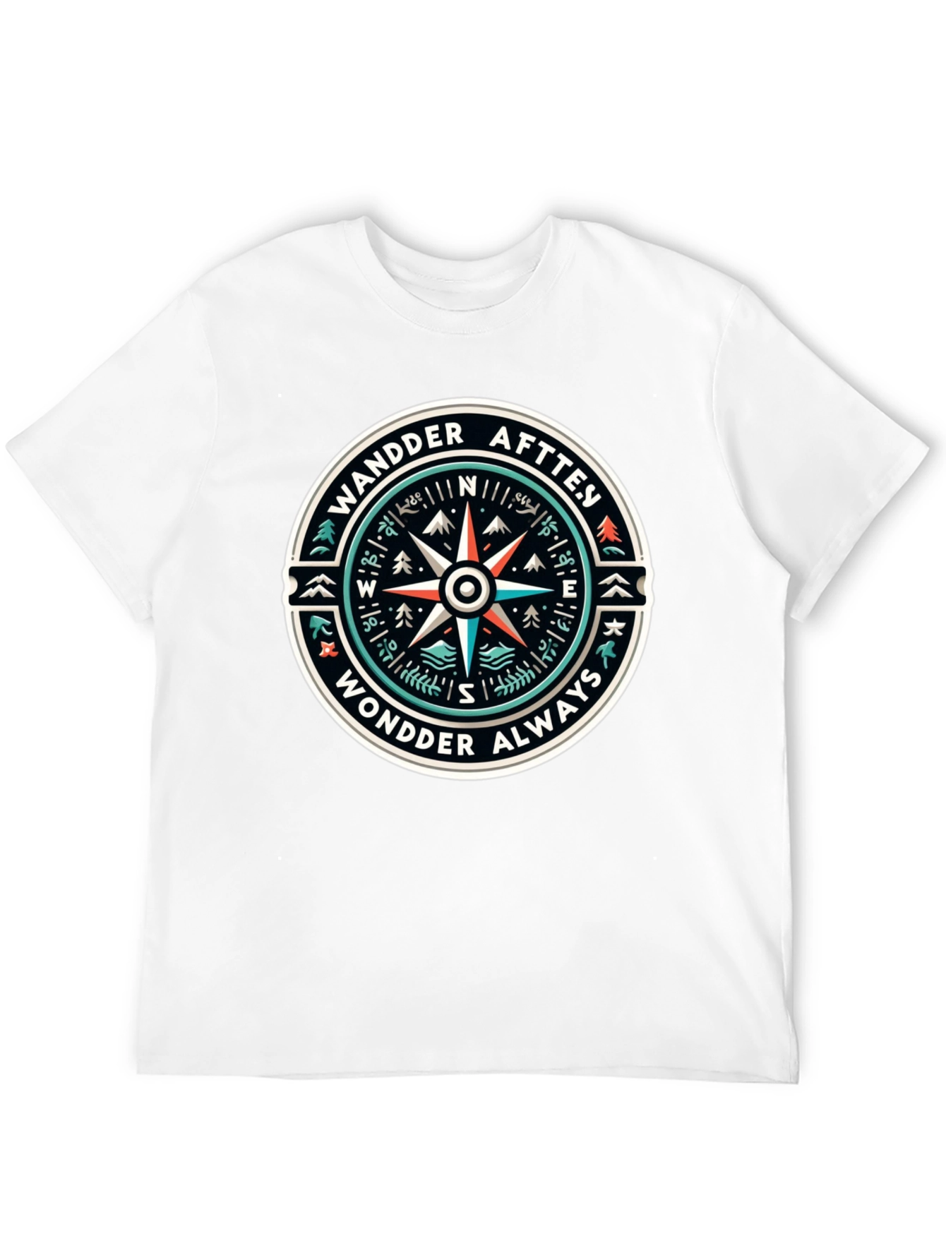 Wander Always Compass Graphic T-Shirt
