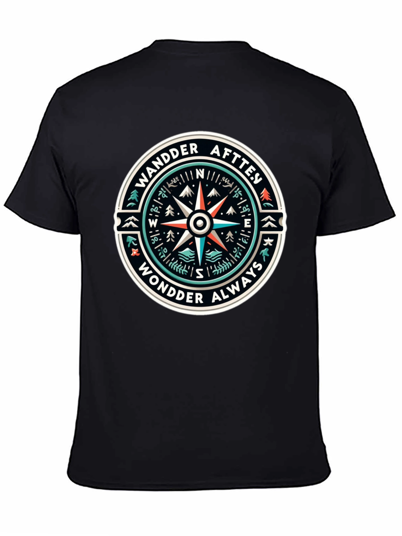 Wander Always Compass Graphic T-Shirt