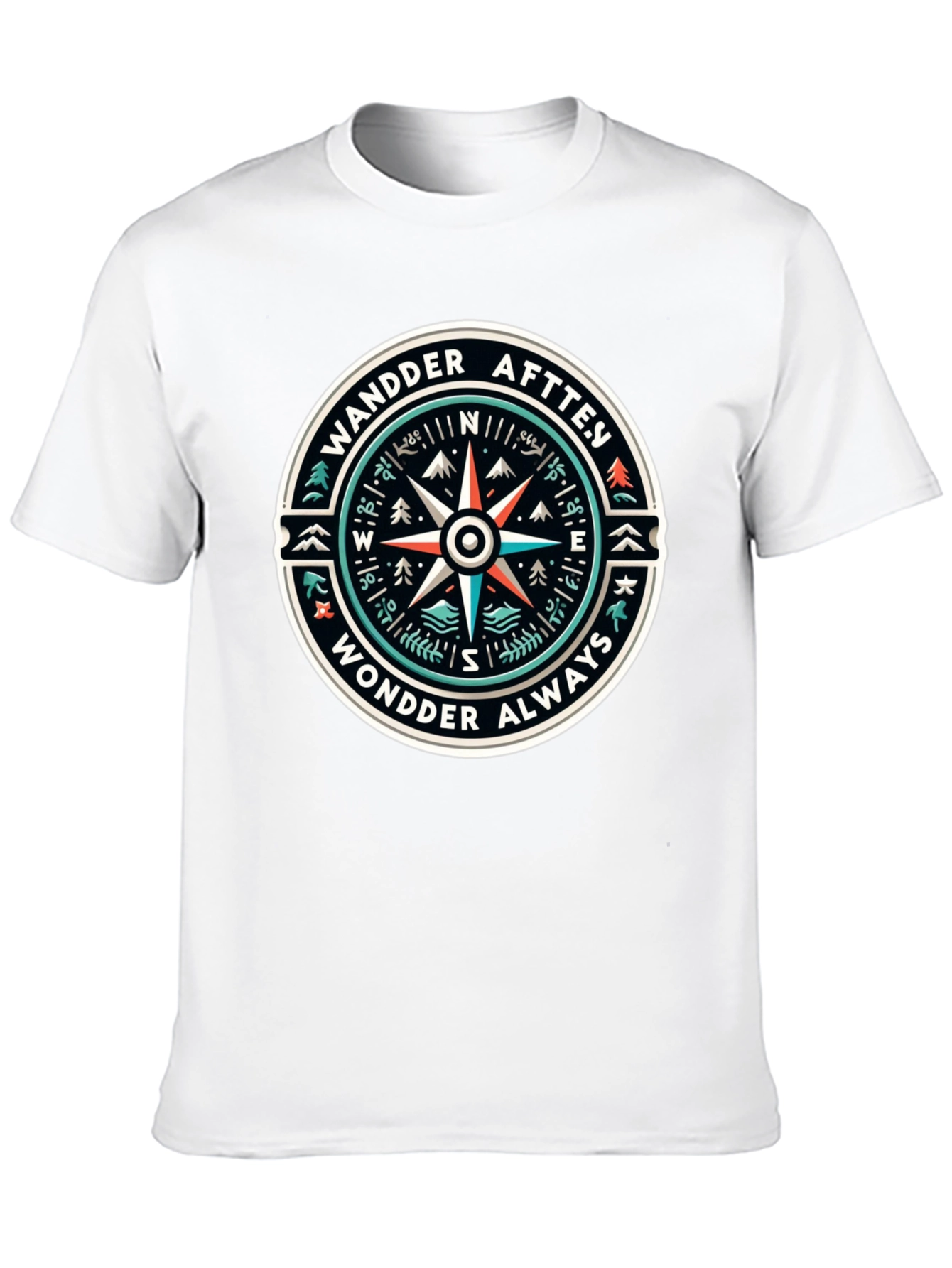 Wander Always Compass Graphic T-Shirt