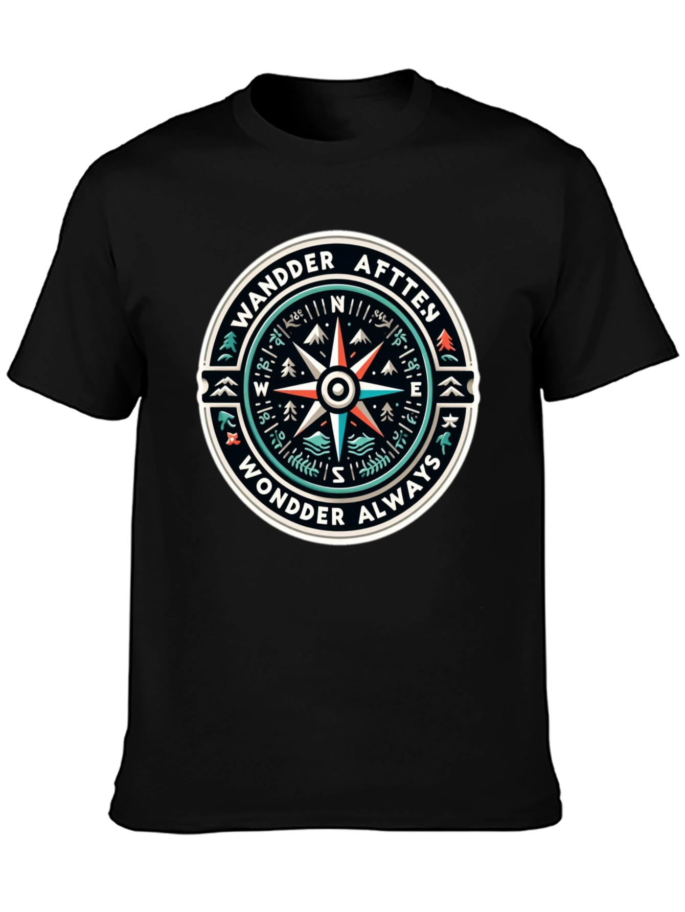 Wander Always Compass Graphic T-Shirt