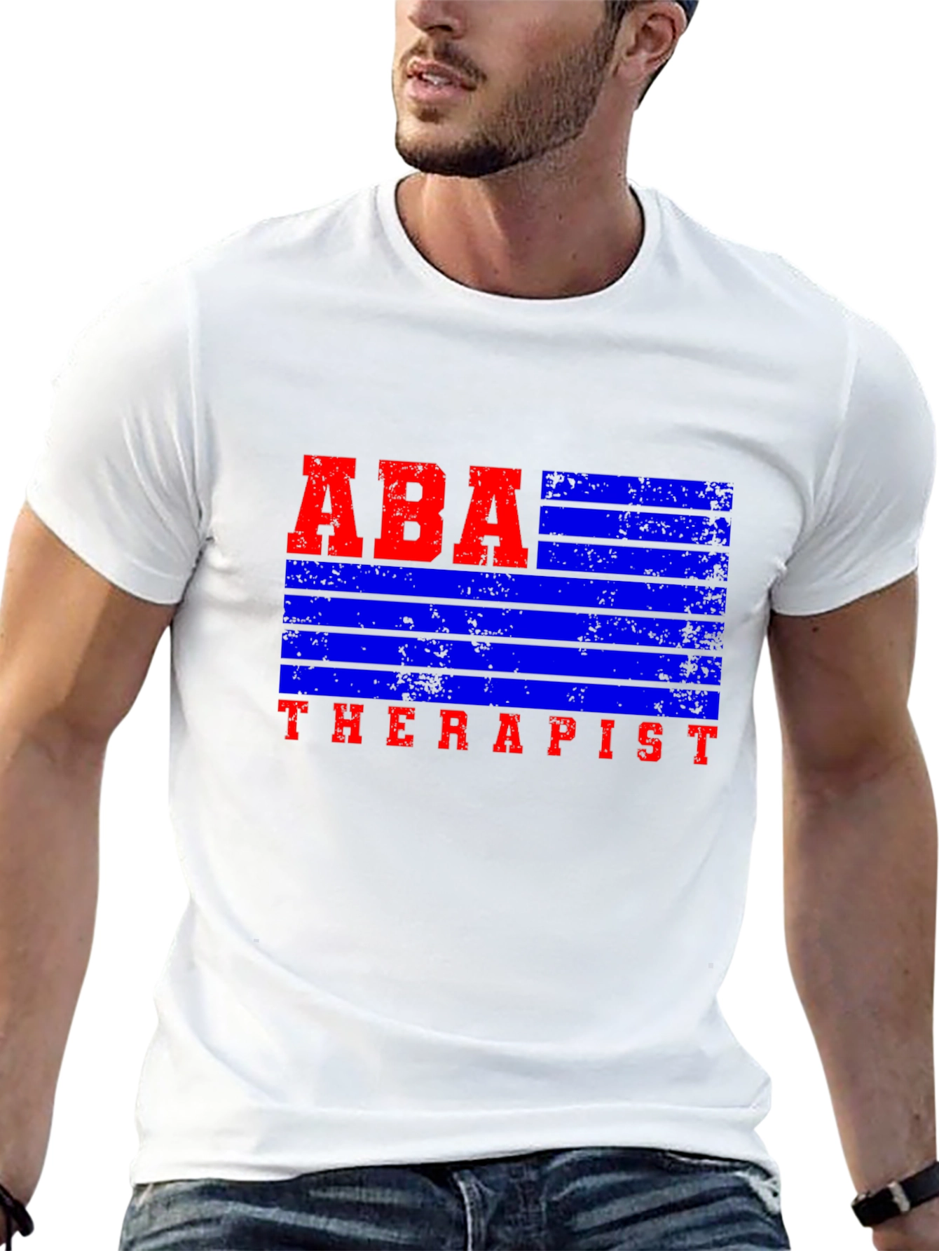 ABA Therapist Graphic Tee - Black Cotton Blend Shirt