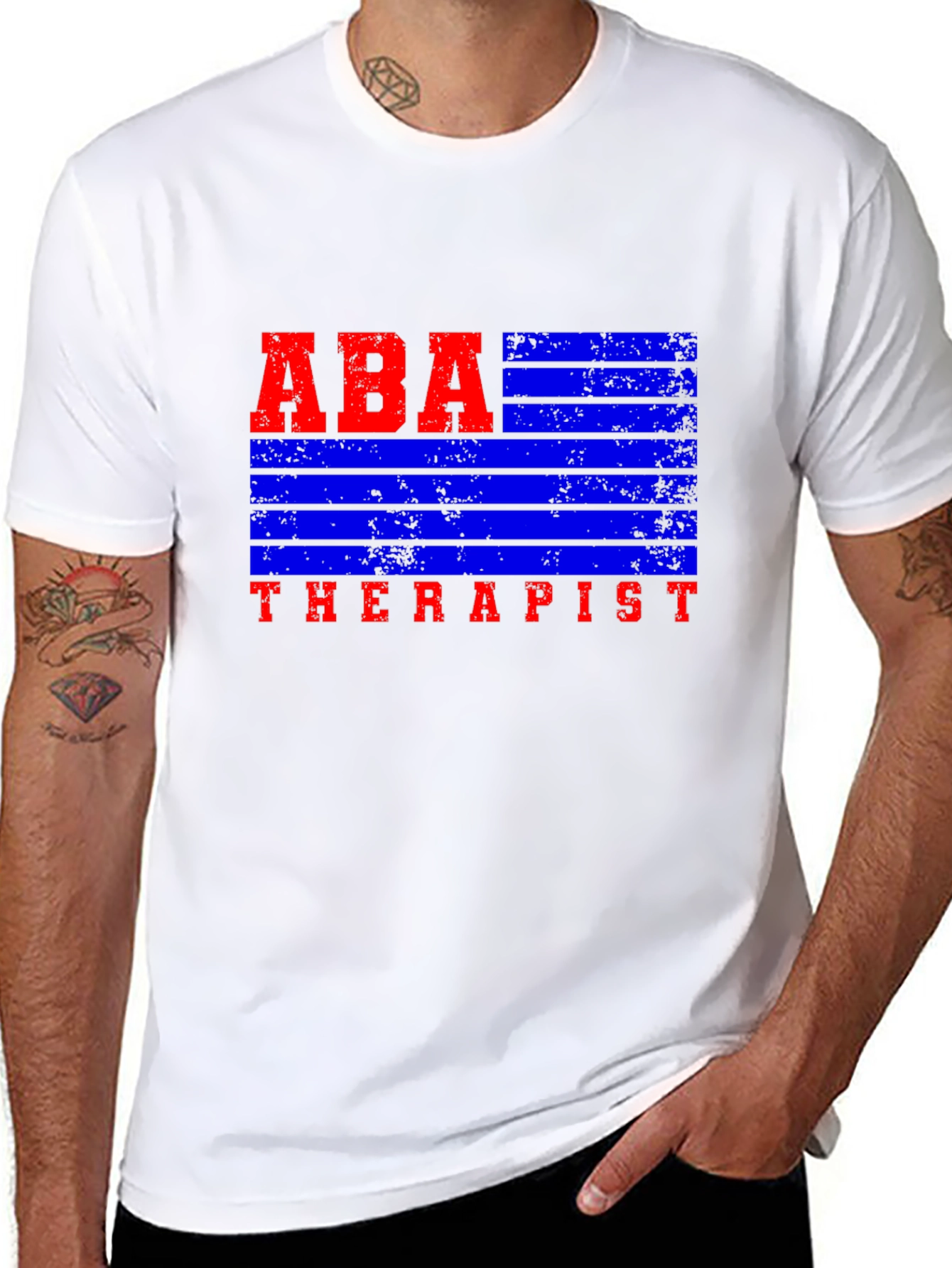 ABA Therapist Graphic Tee - Black Cotton Blend Shirt