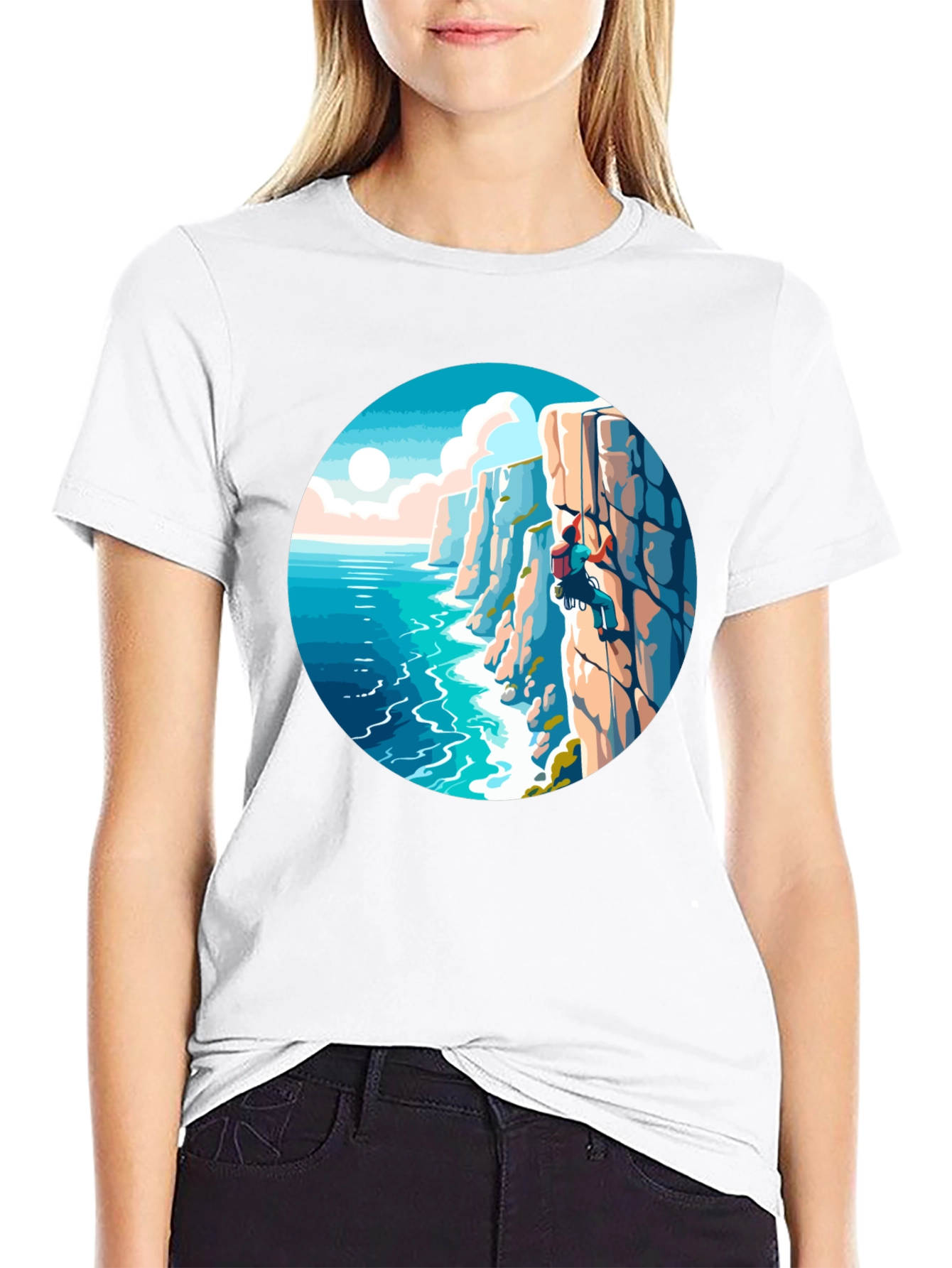 Climbing Coastline Graphic Tee