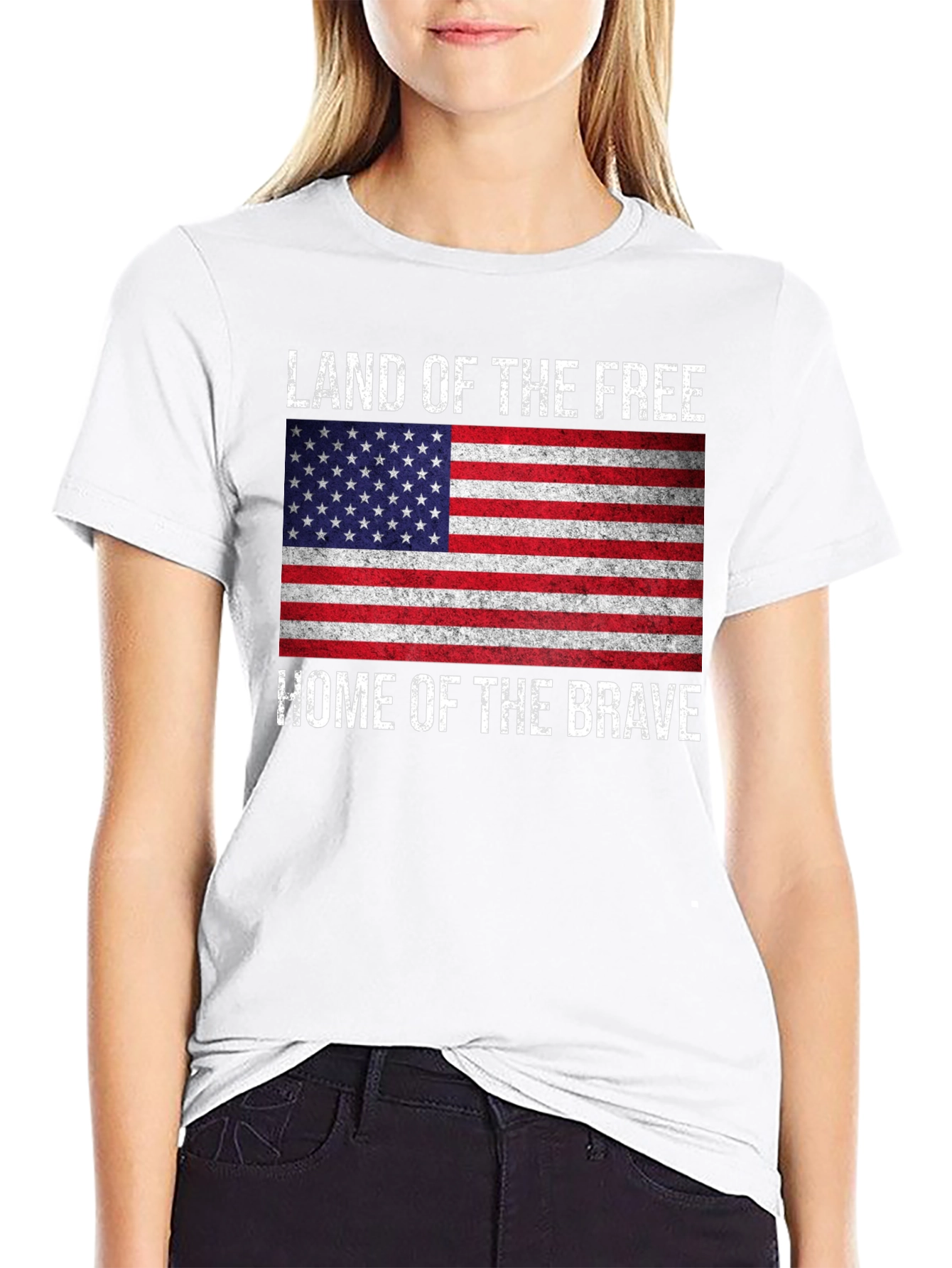 Land of the Free American Flag Patriotic T-Shirt