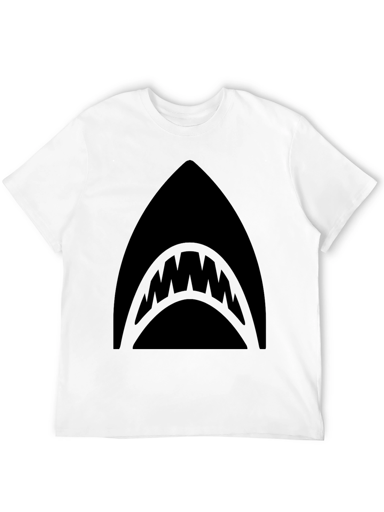 Mens Black Shark Graphic T-Shirt