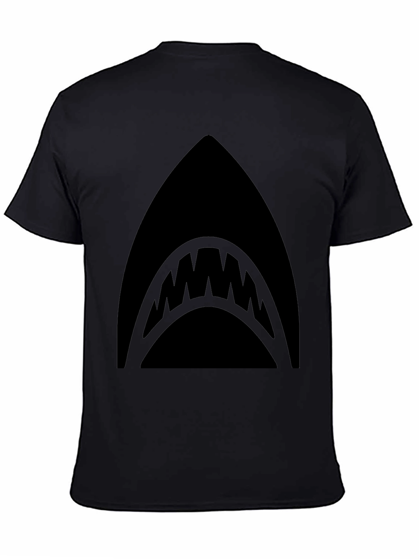 Mens Black Shark Graphic T-Shirt
