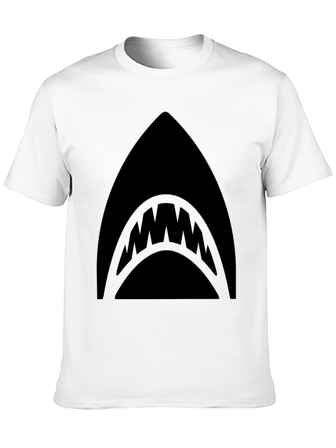 Mens Black Shark Graphic T-Shirt