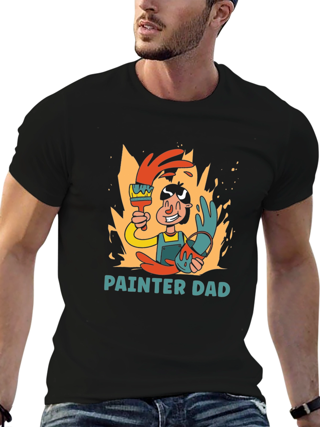 Painter Dad Graphic T-Shirt