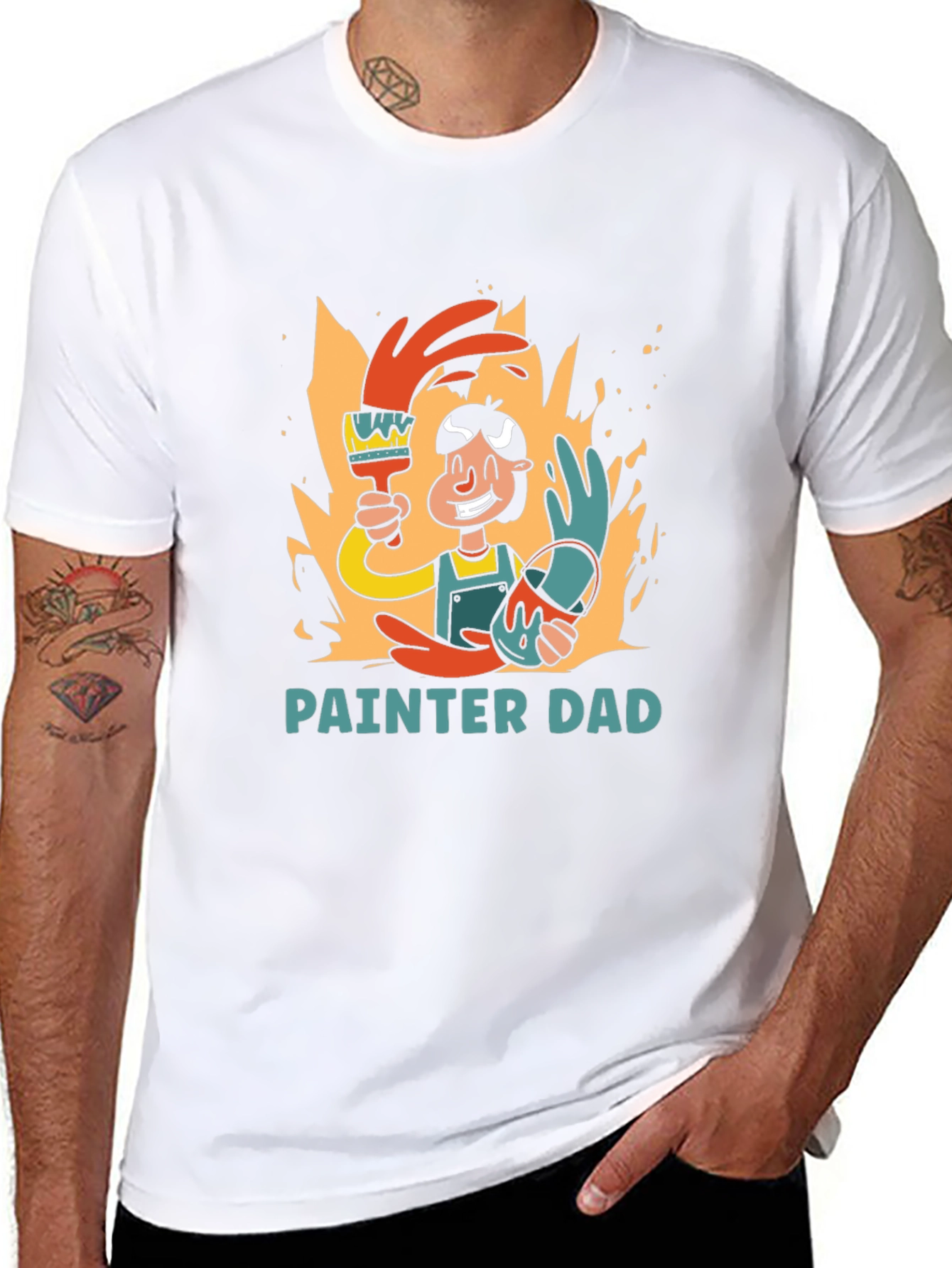 Painter Dad Graphic T-Shirt