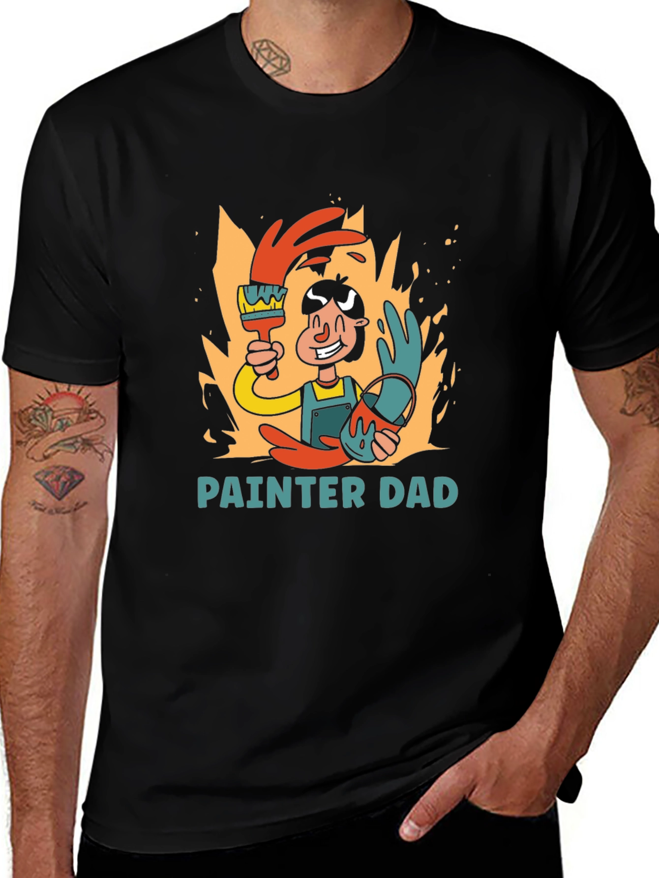 Painter Dad Graphic T-Shirt