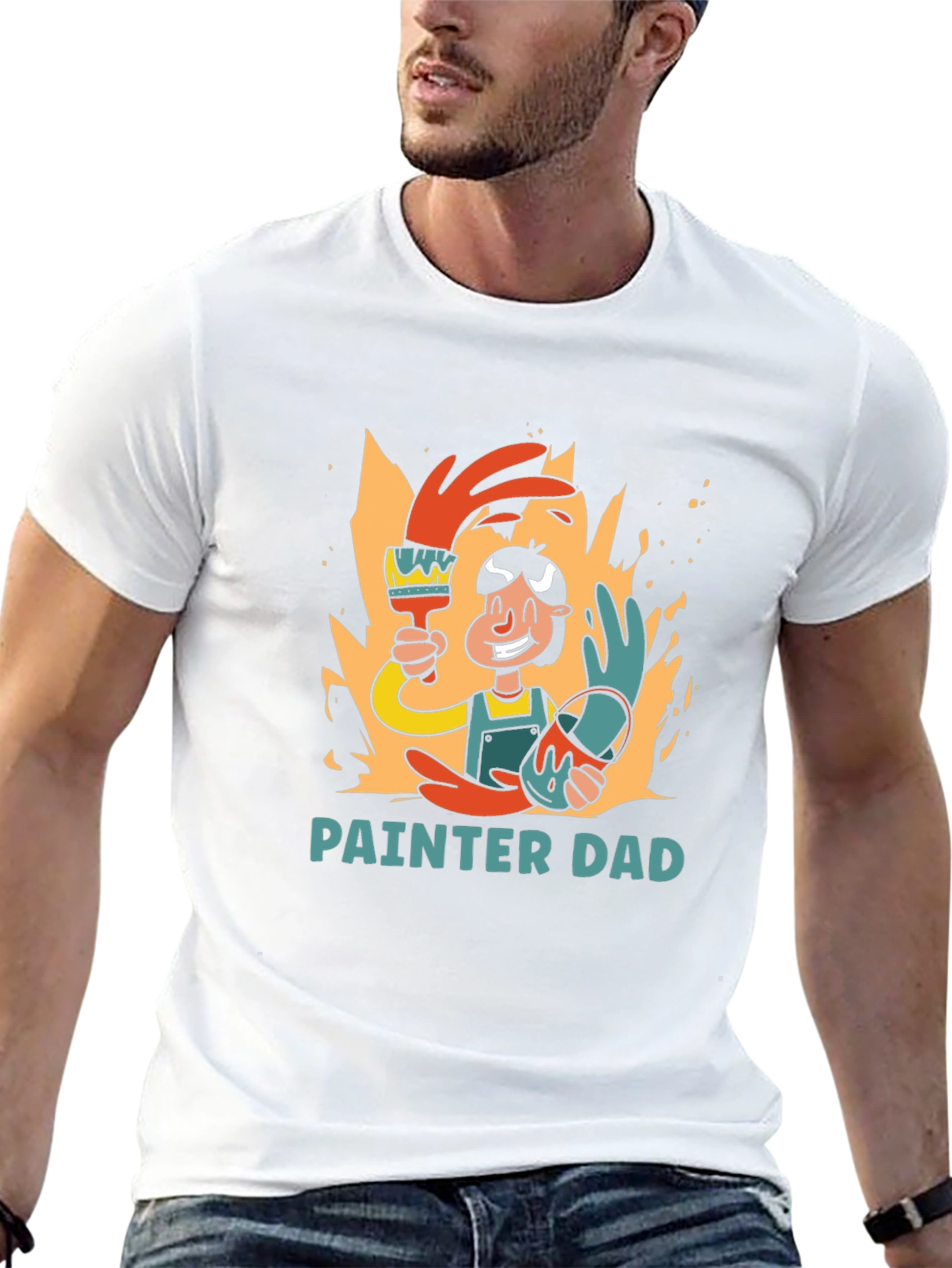 Painter Dad Graphic T-Shirt
