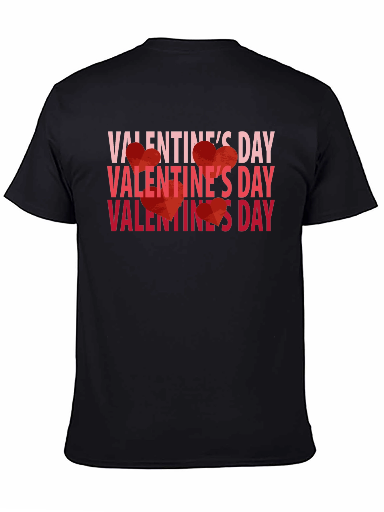Valentines Day Graphic Tee - Black