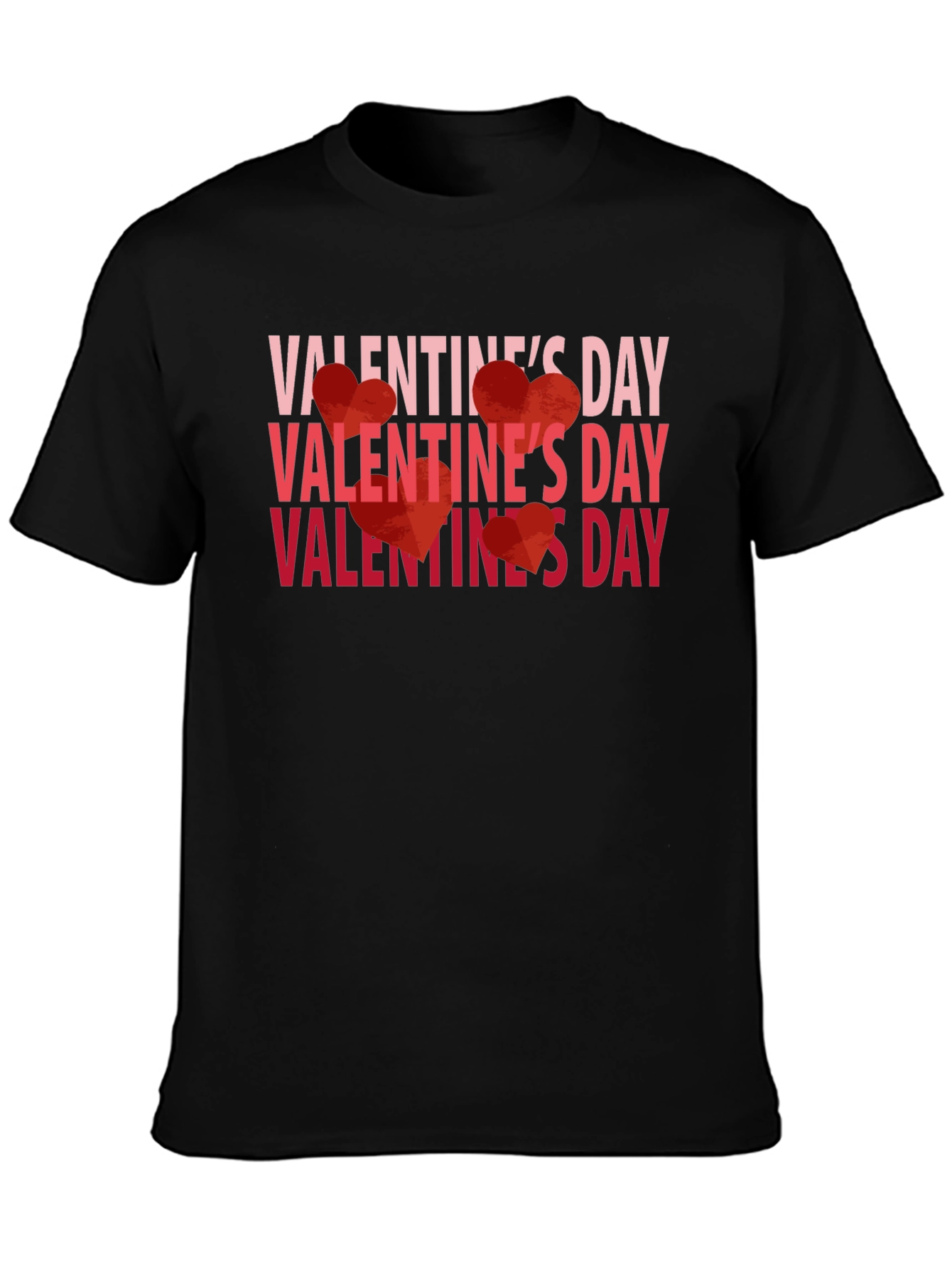 Valentines Day Graphic Tee - Black