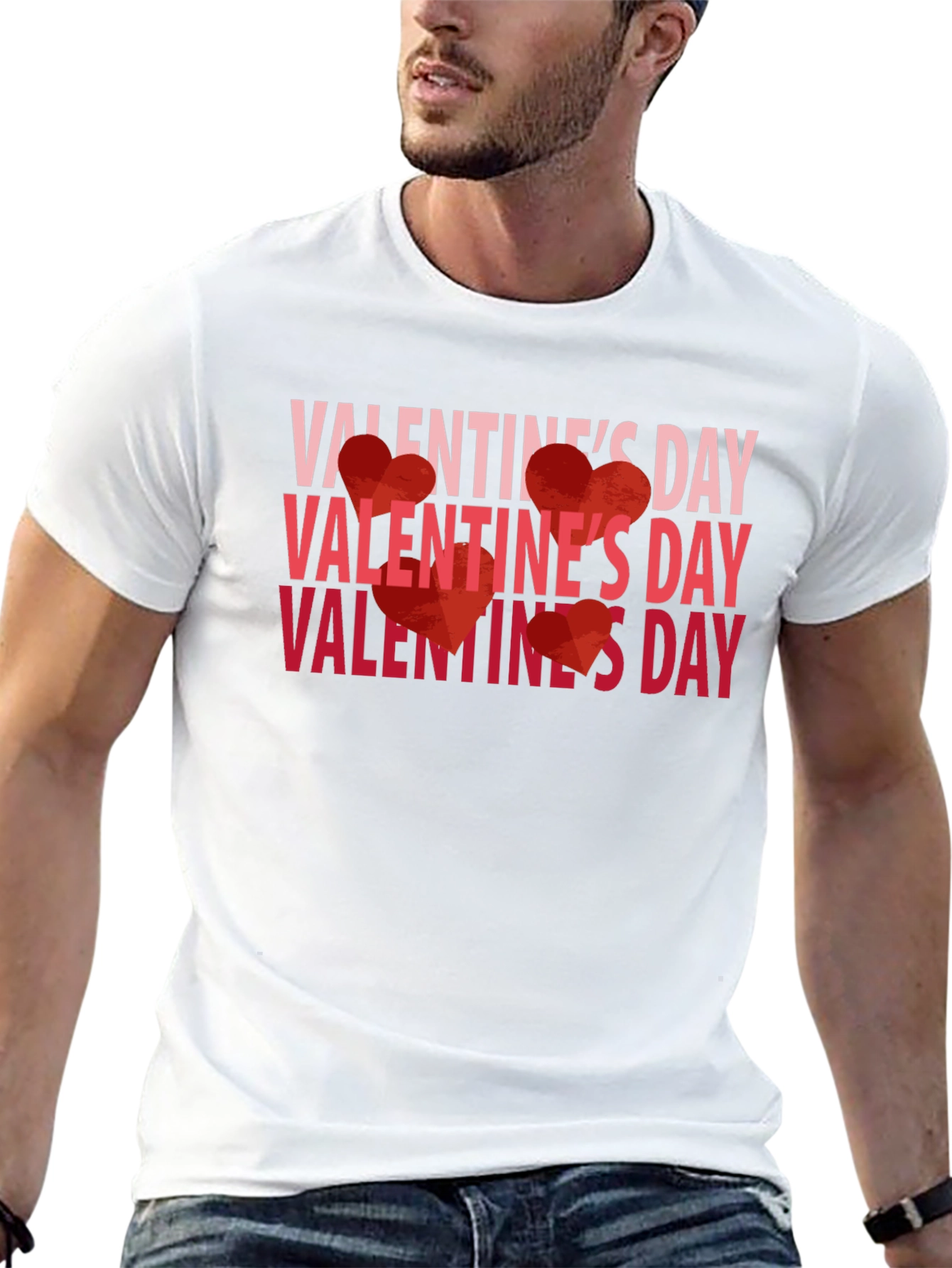 Valentines Day Graphic Tee - Black