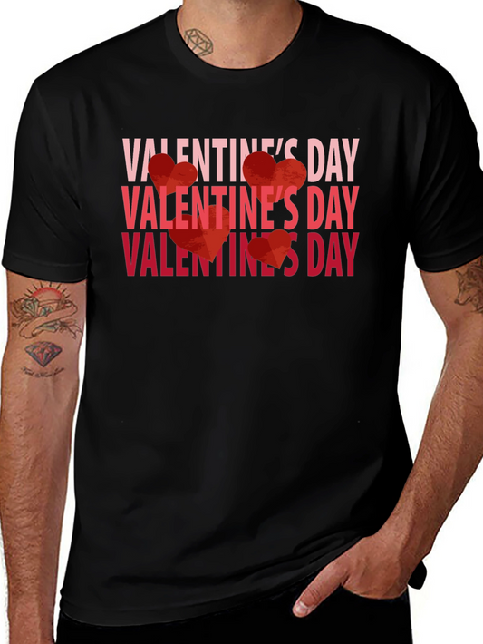 Valentines Day Graphic Tee - Black
